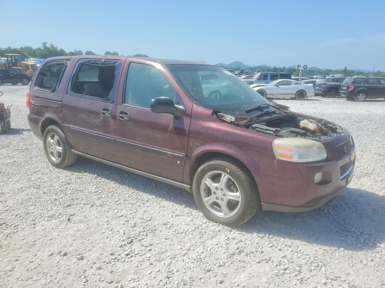 2007 Chevrolet Uplander Ls Maroon vin: 1GNDV23137D214073
