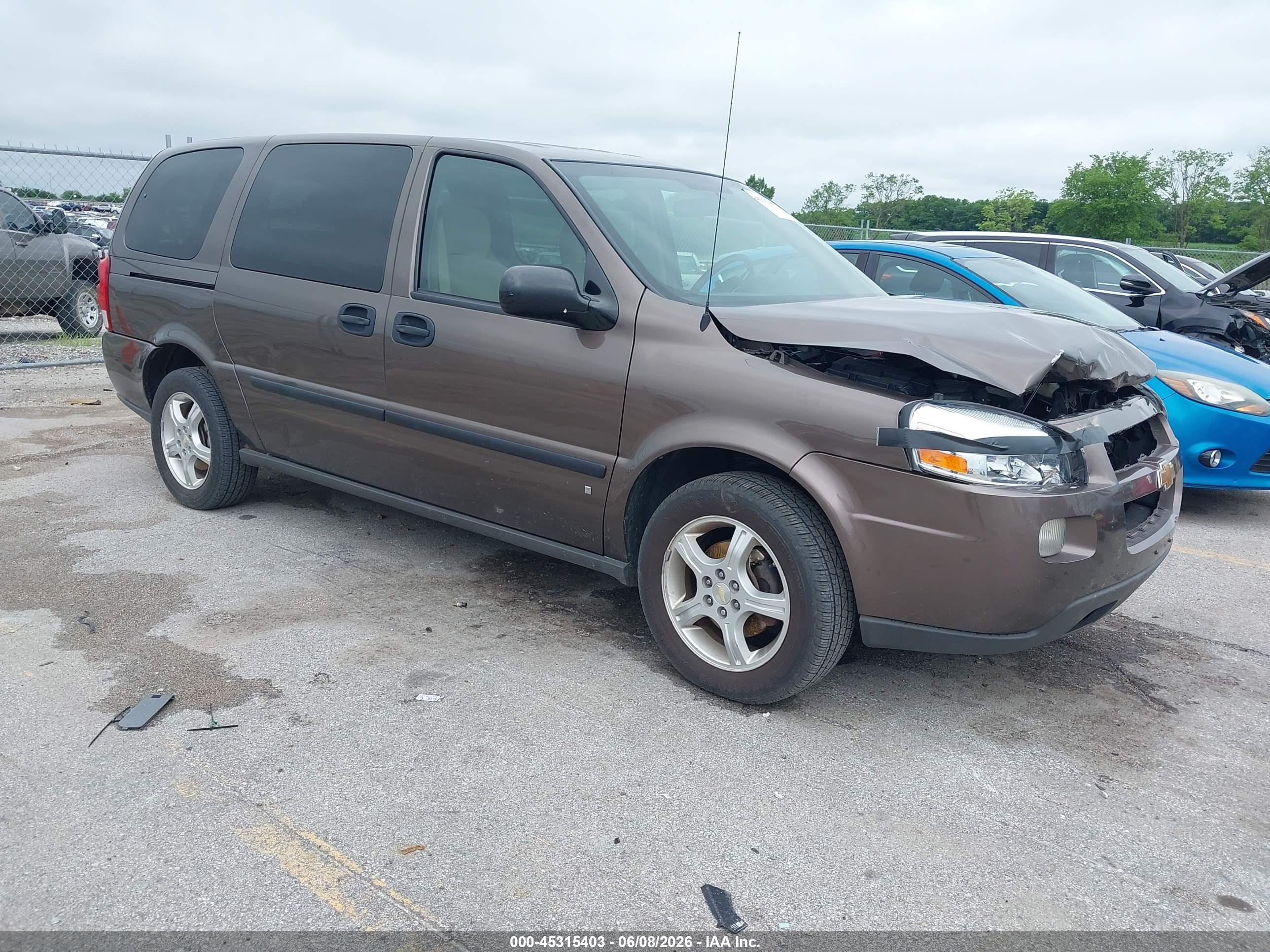 2008 Chevrolet Uplander Ls Brown vin: 1GNDV231X8D186905
