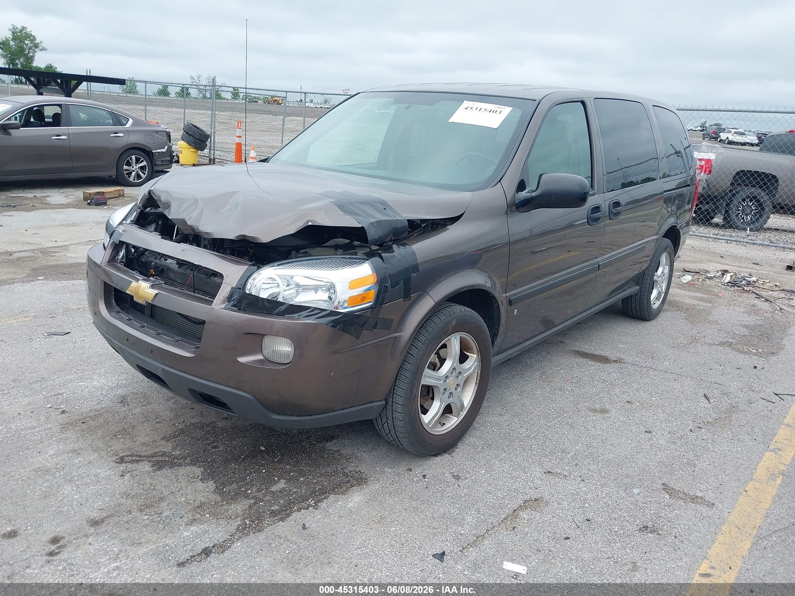 2008 Chevrolet Uplander Ls Brown vin: 1GNDV231X8D186905