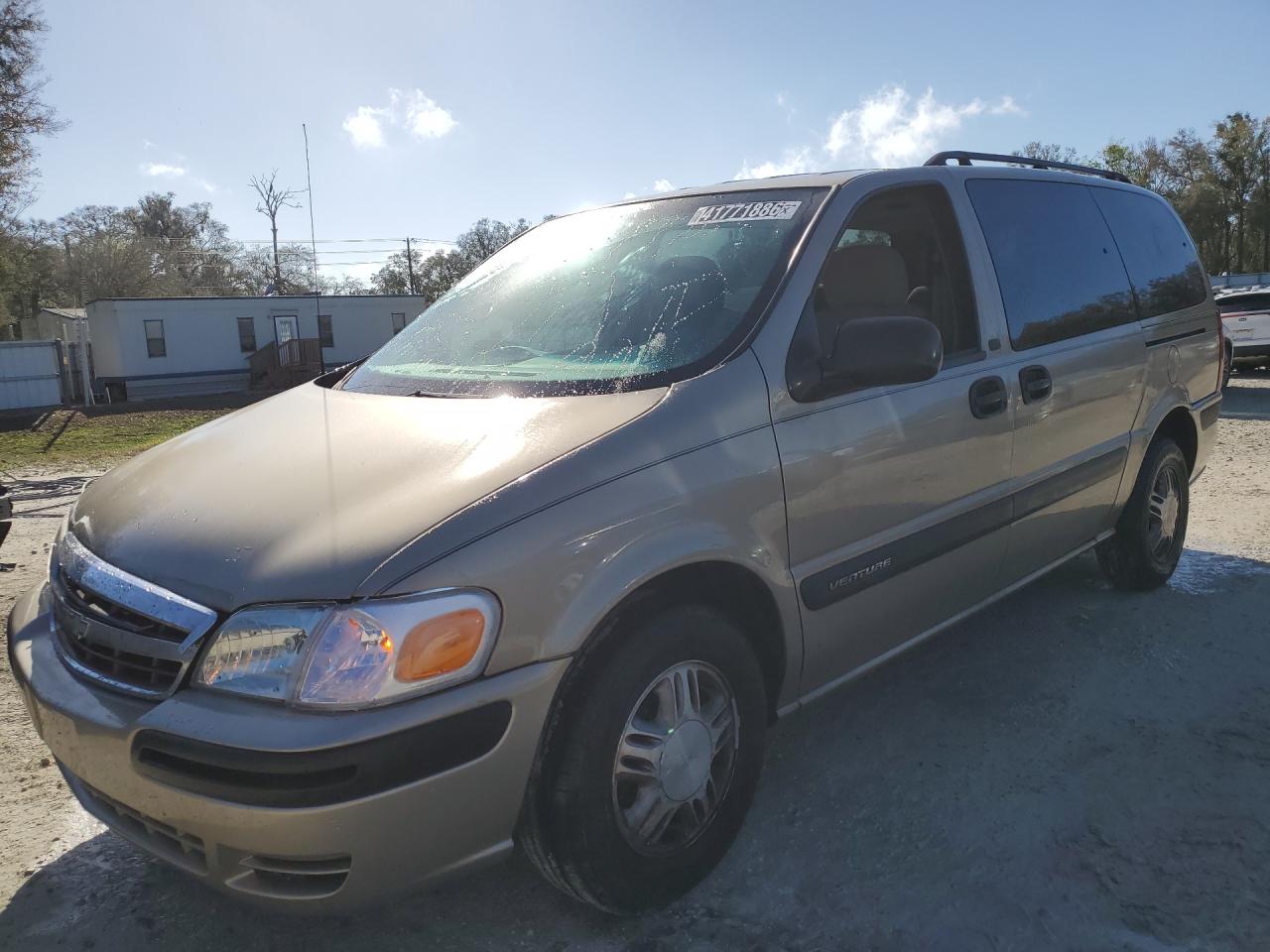 2005 Chevrolet Venture Ls Gold vin: 1GNDV23E05D122919 Damage: Left Front Tire, Worn, Replacement Required