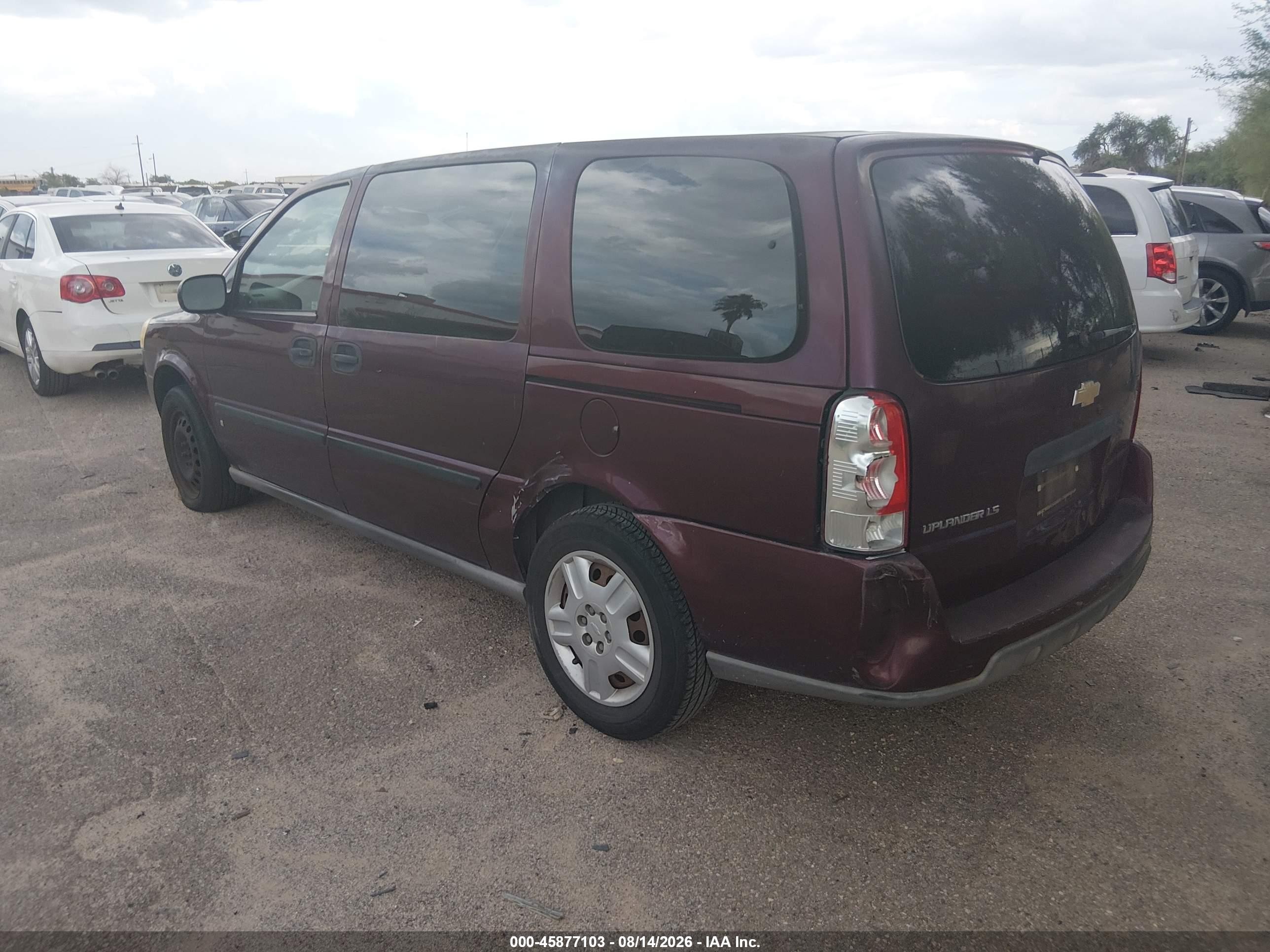2006 Chevrolet Uplander Ls Fleet Темно-бордовый vin: 1GNDV23L06D127408