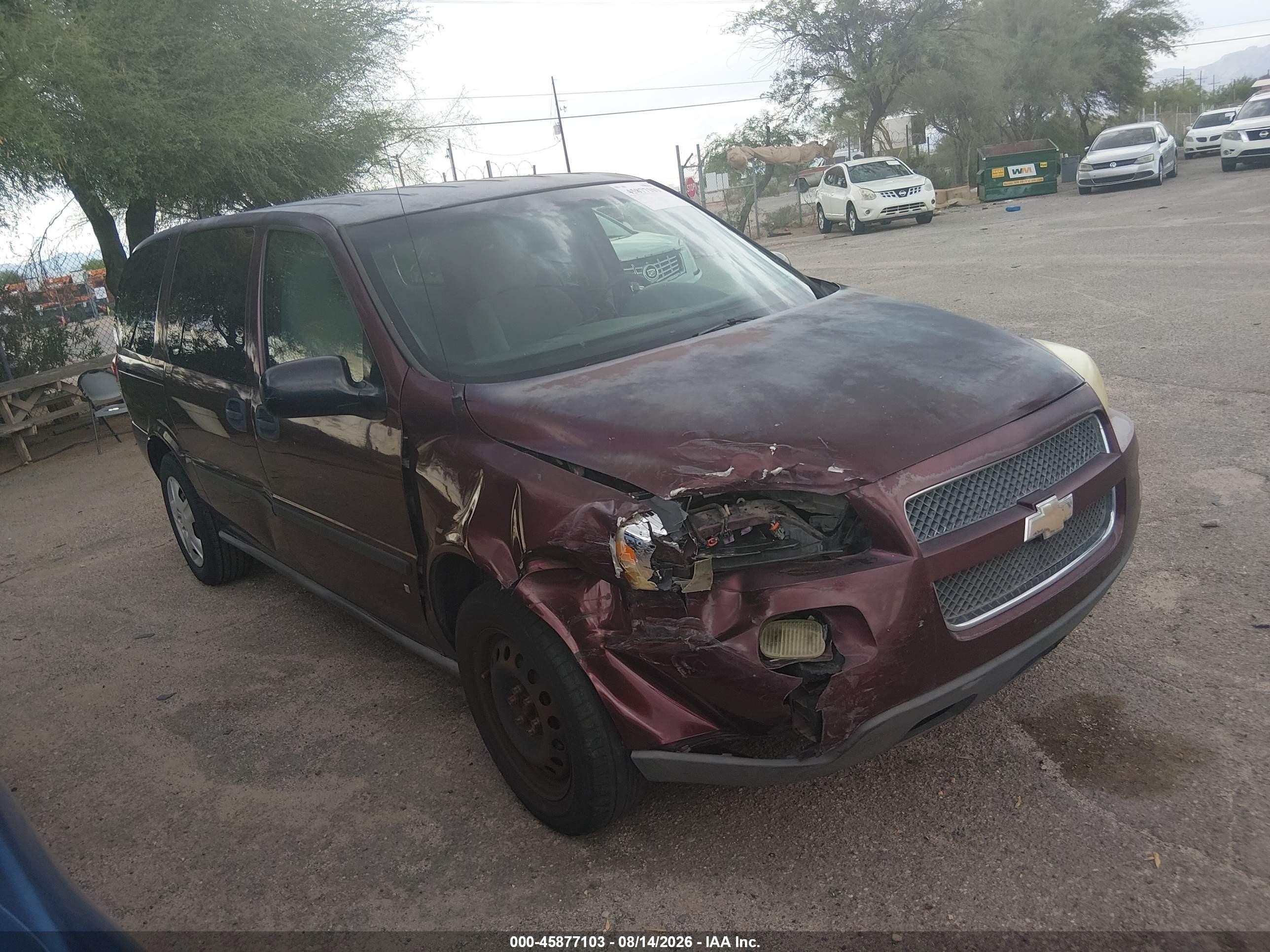2006 Chevrolet Uplander Ls Fleet Темно-бордовый vin: 1GNDV23L06D127408