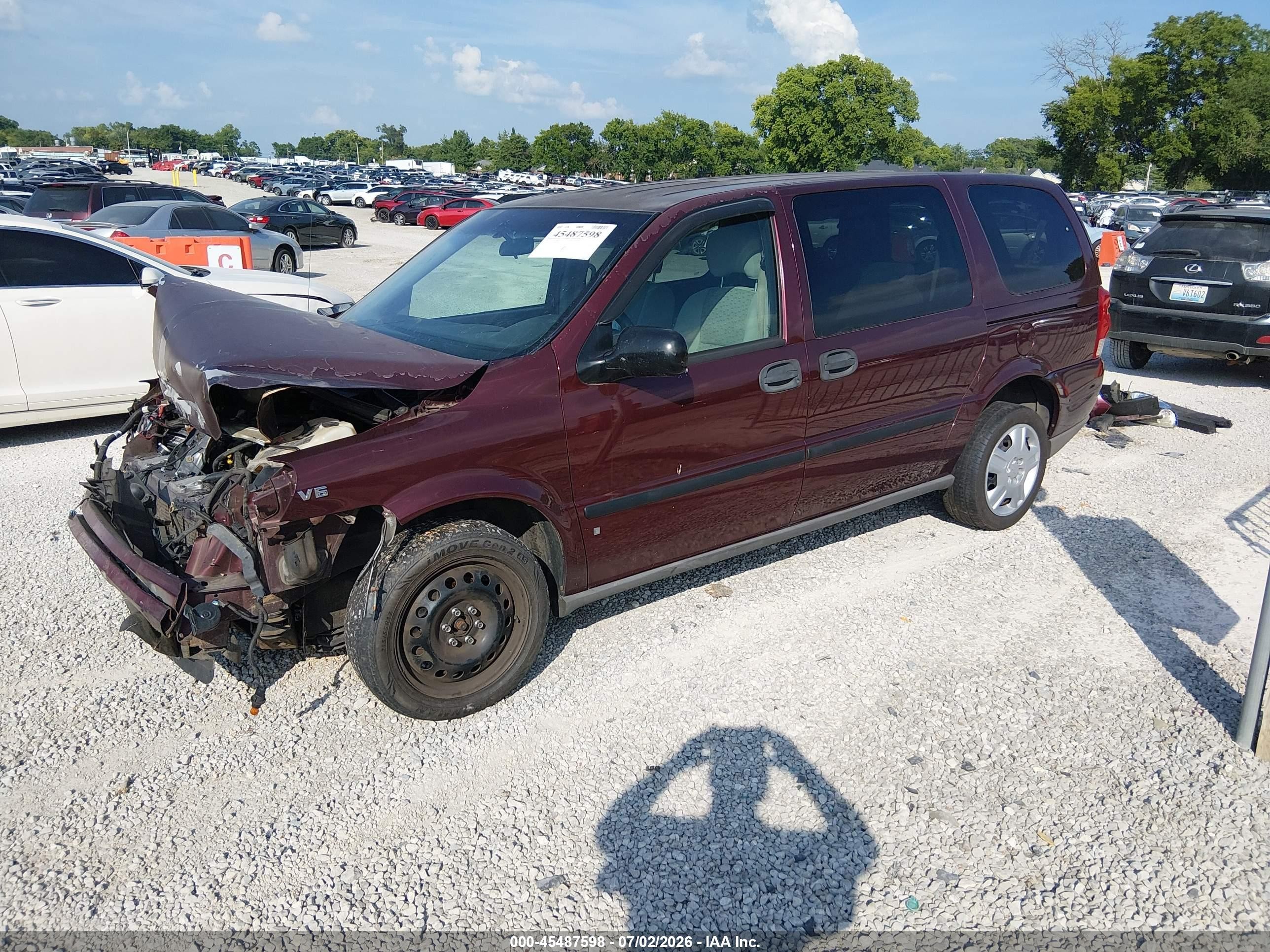 2006 Chevrolet Uplander Ls Fleet Burgundy vin: 1GNDV23L16D246861