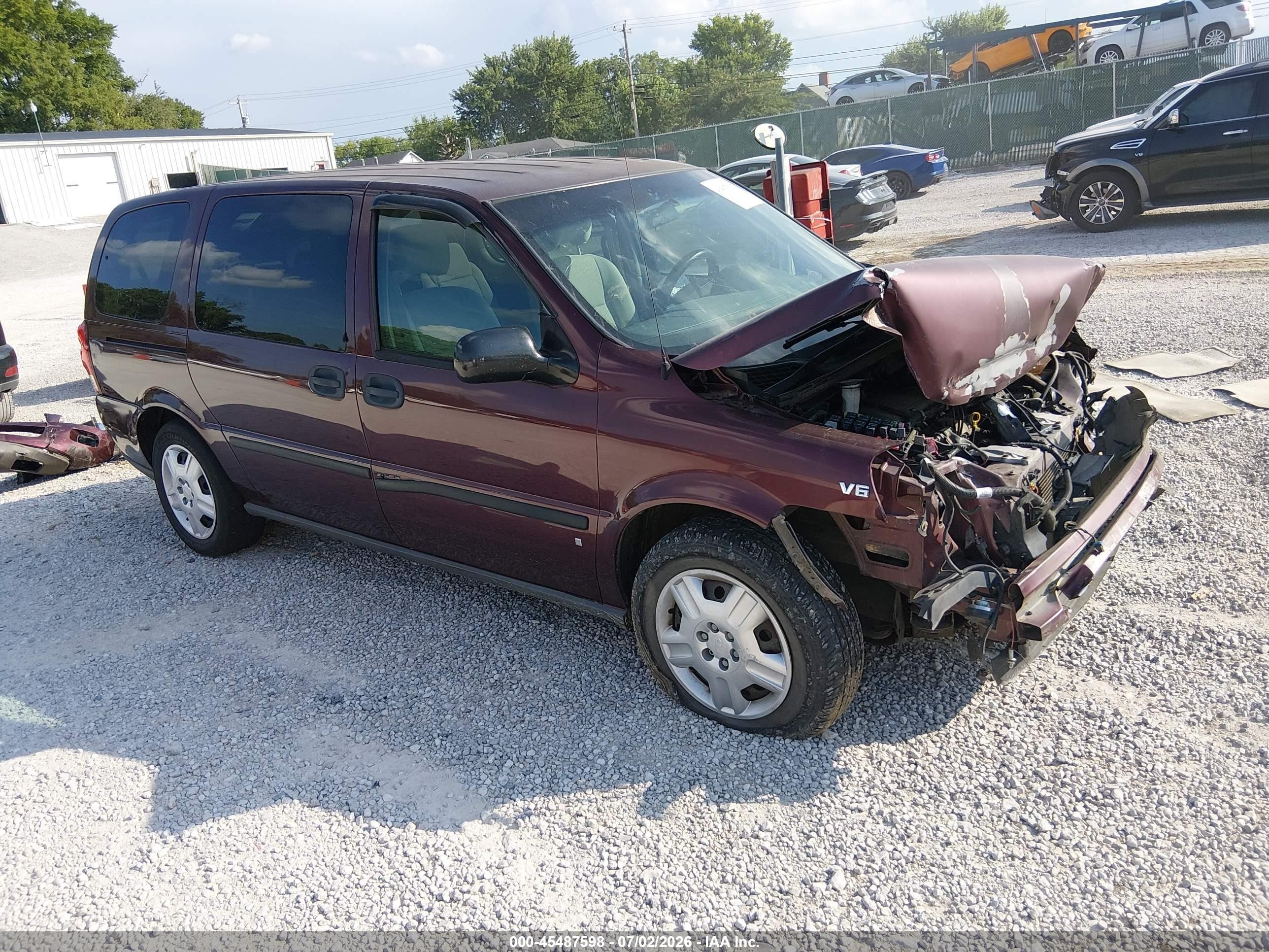 2006 Chevrolet Uplander Ls Fleet Бордовый vin: 1GNDV23L16D246861