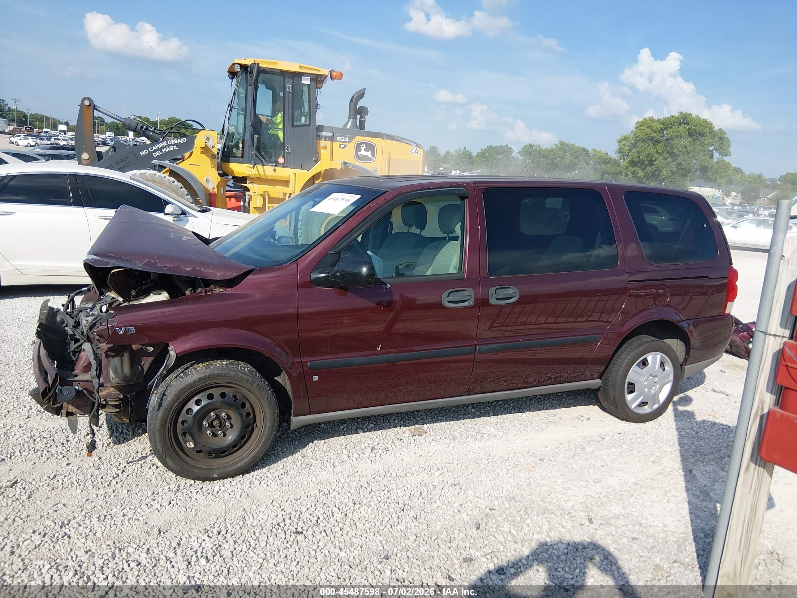 2006 Chevrolet Uplander Ls Fleet Burgundy vin: 1GNDV23L16D246861
