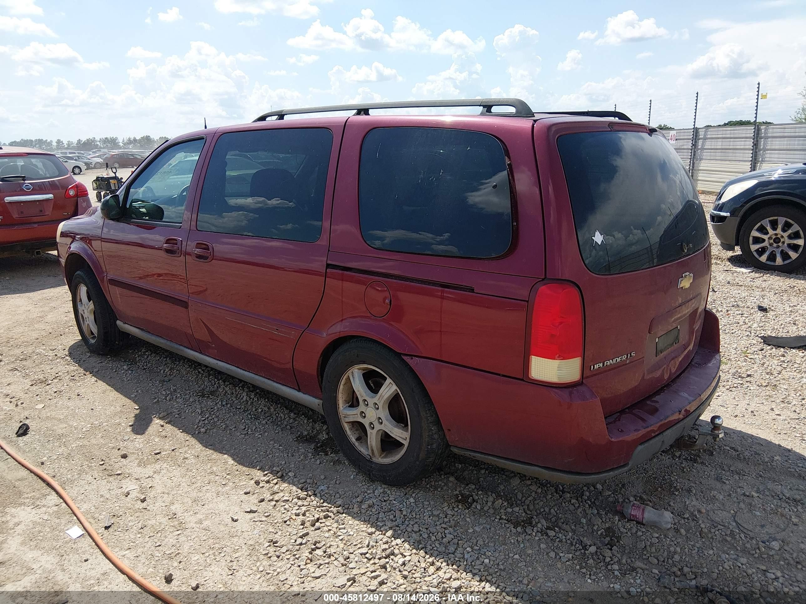 2005 Chevrolet Uplander Ls Бордовый vin: 1GNDV23L45D170213