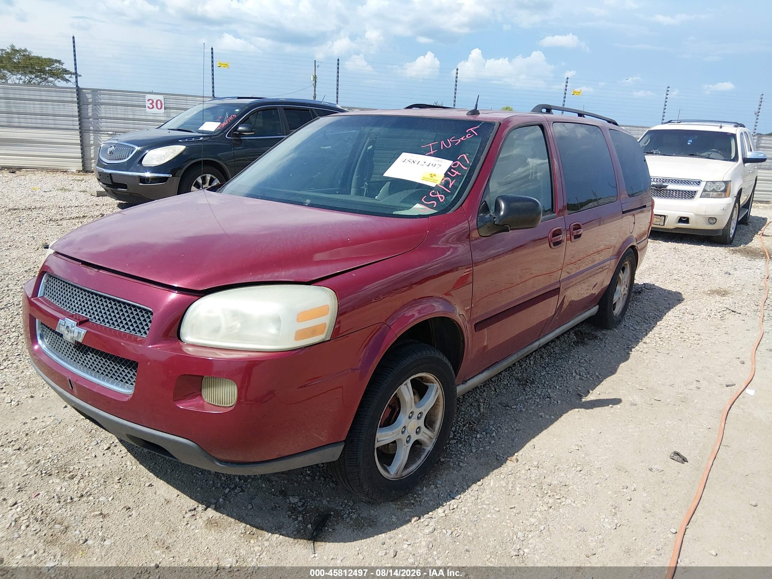 2005 Chevrolet Uplander Ls Бордовый vin: 1GNDV23L45D170213