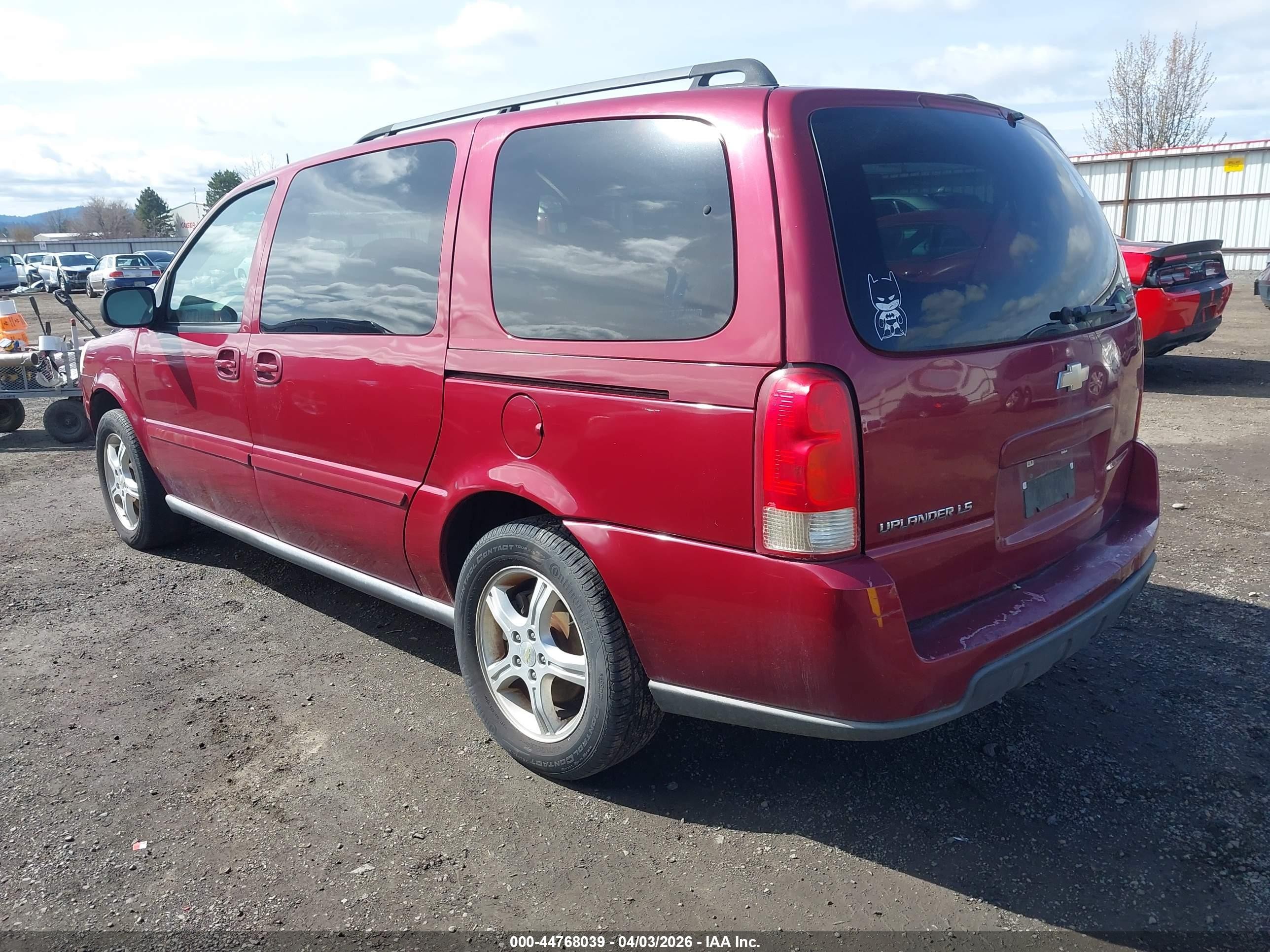 2005 Chevrolet Uplander Ls Red vin: 1GNDV23L65D264514