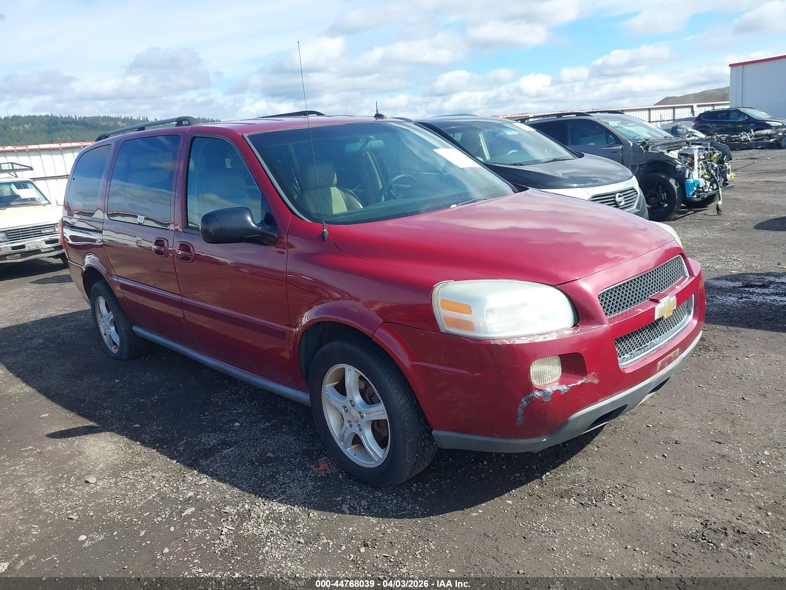 2005 Chevrolet Uplander Ls Red vin: 1GNDV23L65D264514