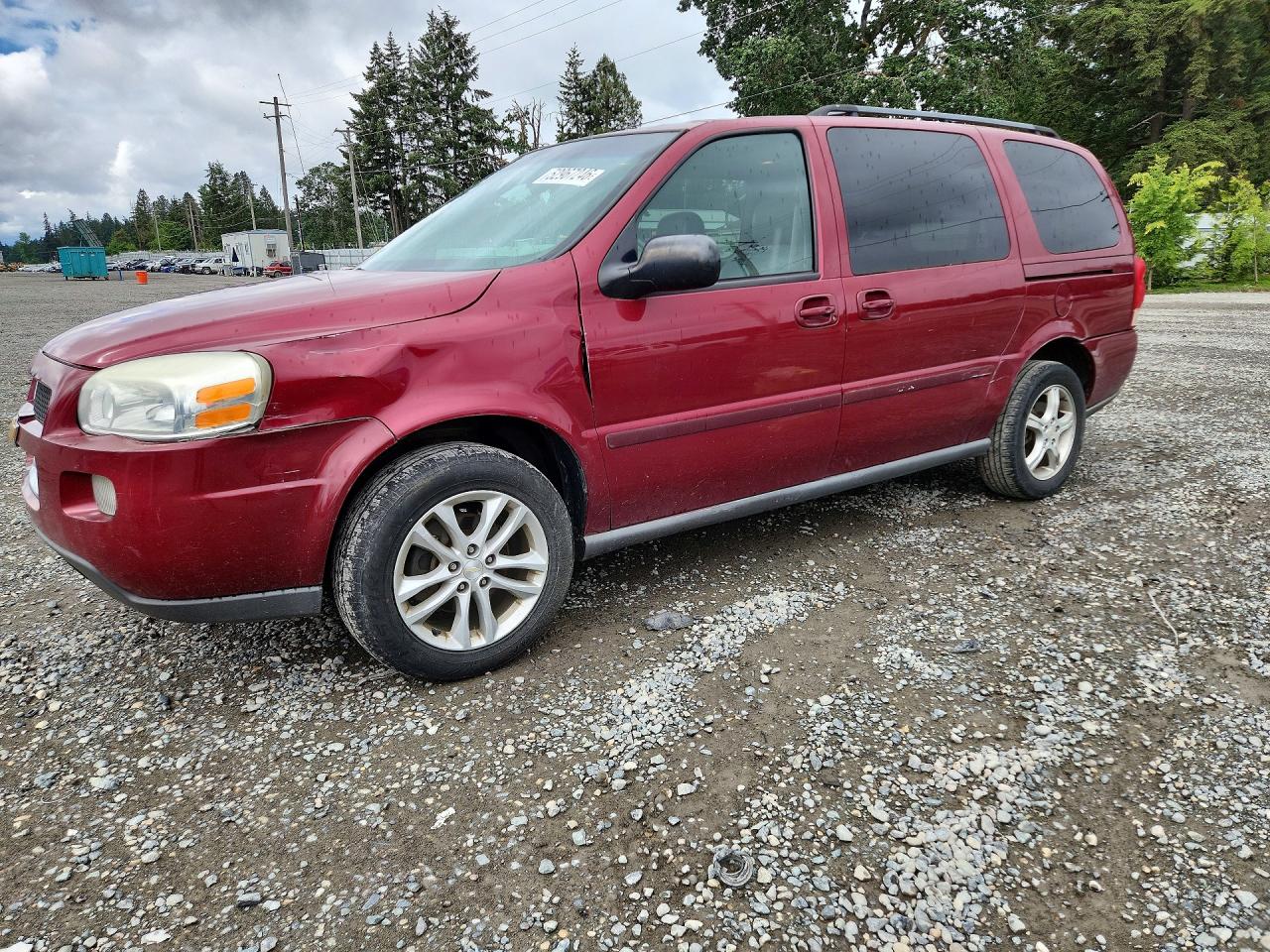 2005 Chevrolet Uplander Ls Maroon vin: 1GNDV23L75D196594