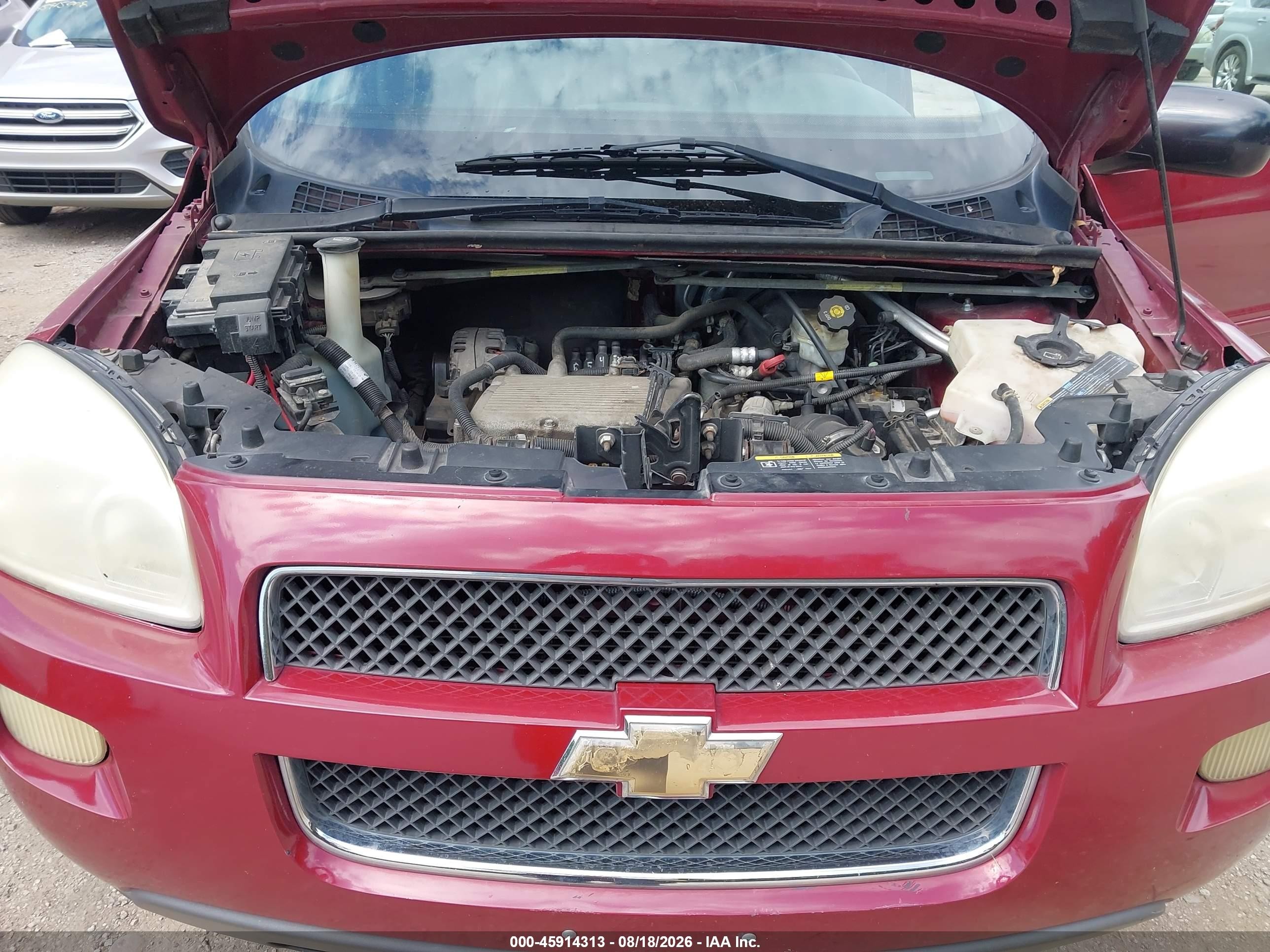 2005 Chevrolet Uplander Ls Red vin: 1GNDV23L75D216553