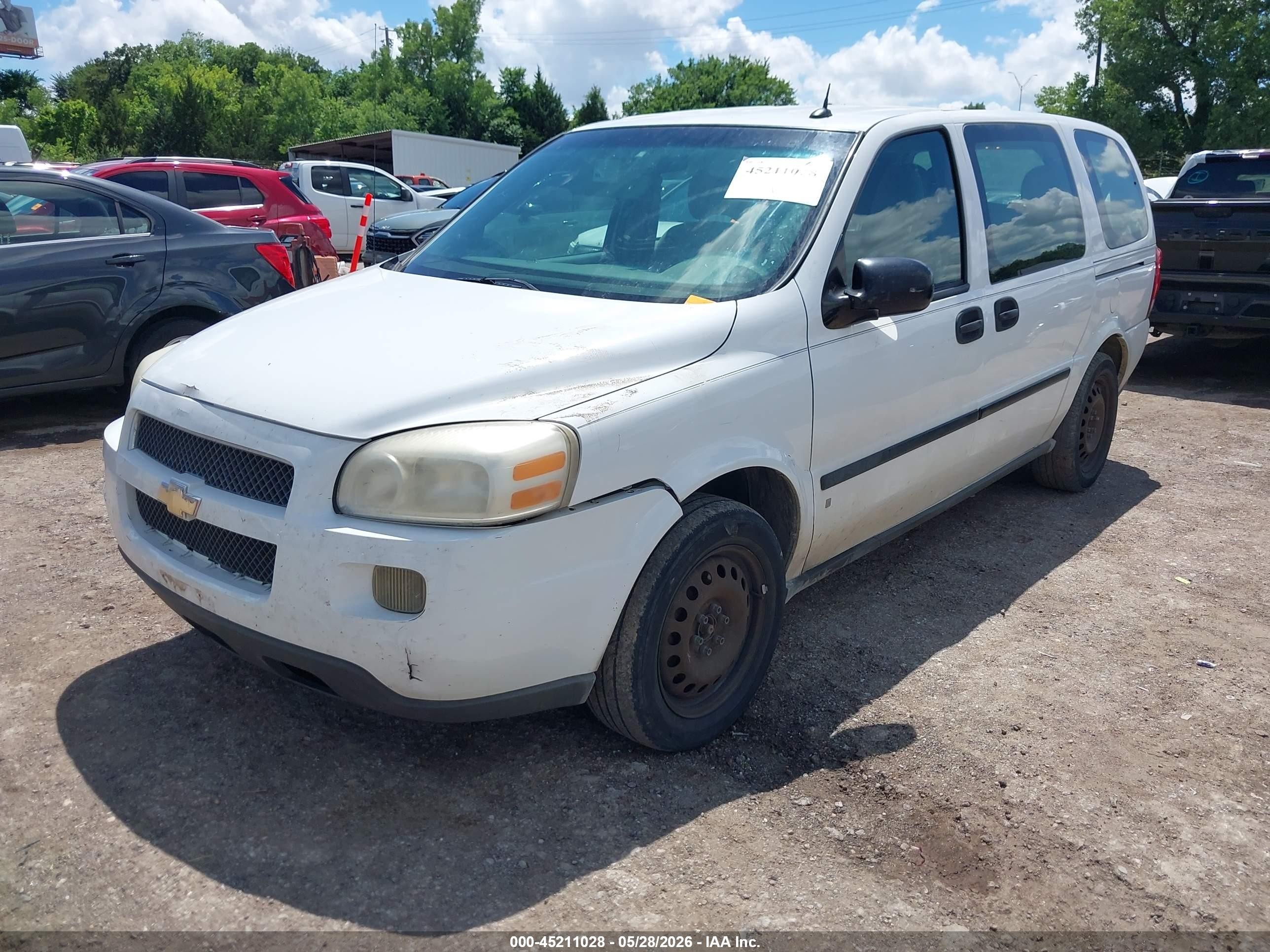 2006 Chevrolet Uplander Ls White vin: 1GNDV23L76D180686