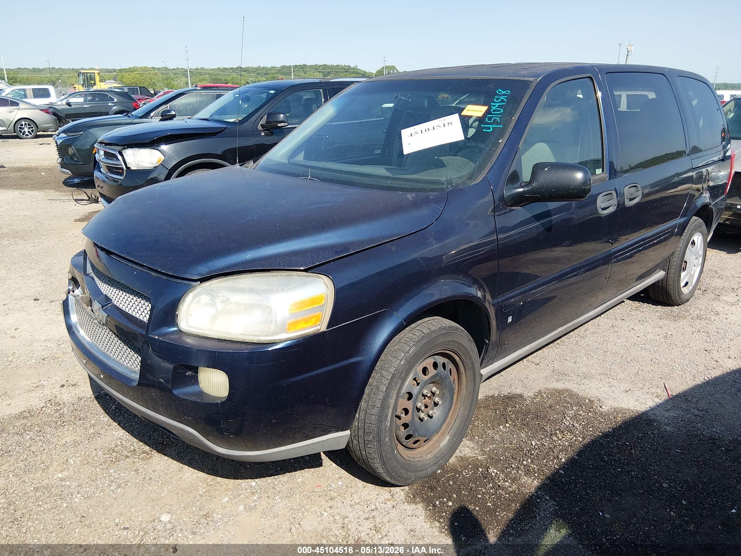 2006 Chevrolet Uplander Ls Blue vin: 1GNDV23L76D215131