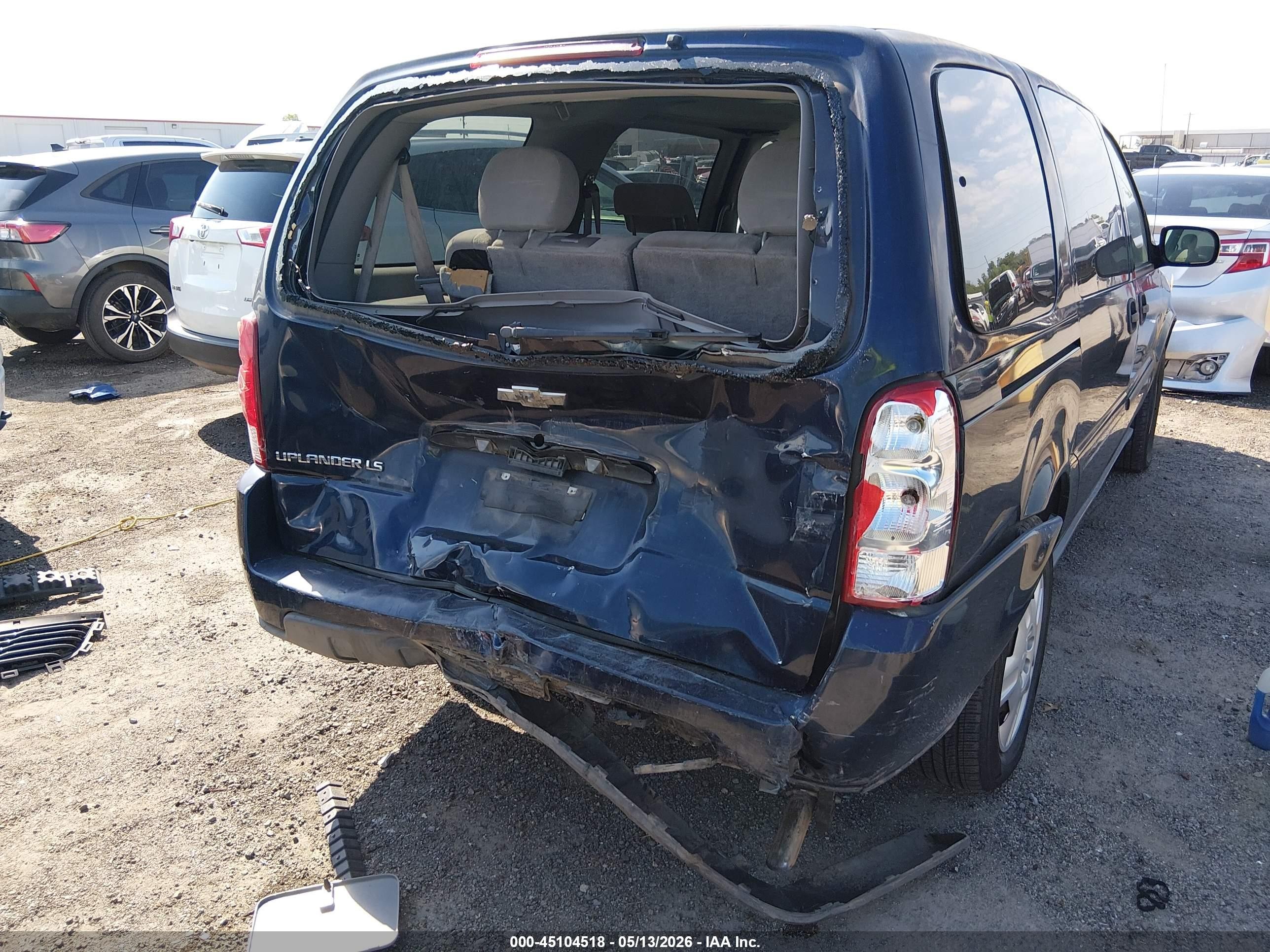 2006 Chevrolet Uplander Ls Blue vin: 1GNDV23L76D215131