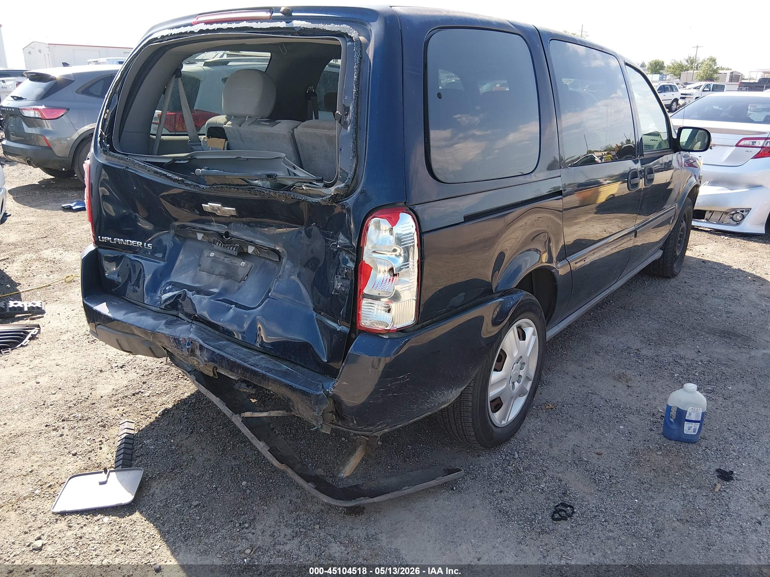 2006 Chevrolet Uplander Ls Blue vin: 1GNDV23L76D215131