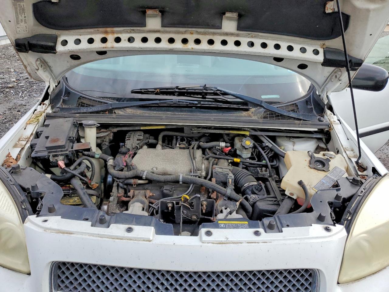 2006 Chevrolet Uplander Ls White vin: 1GNDV23L86D168515