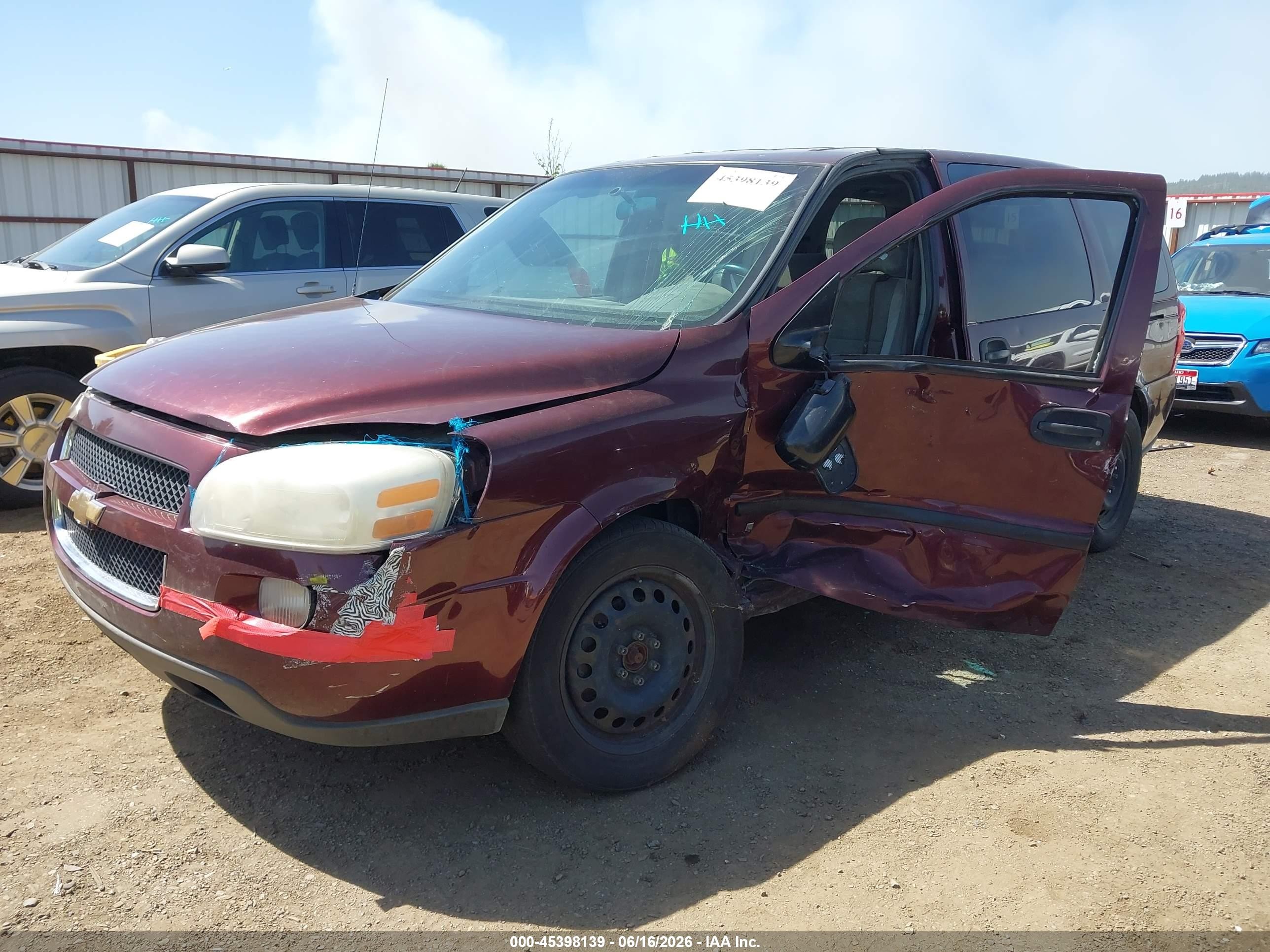 2008 Chevrolet Uplander Ls Бордовый vin: 1GNDV23W18D200721
