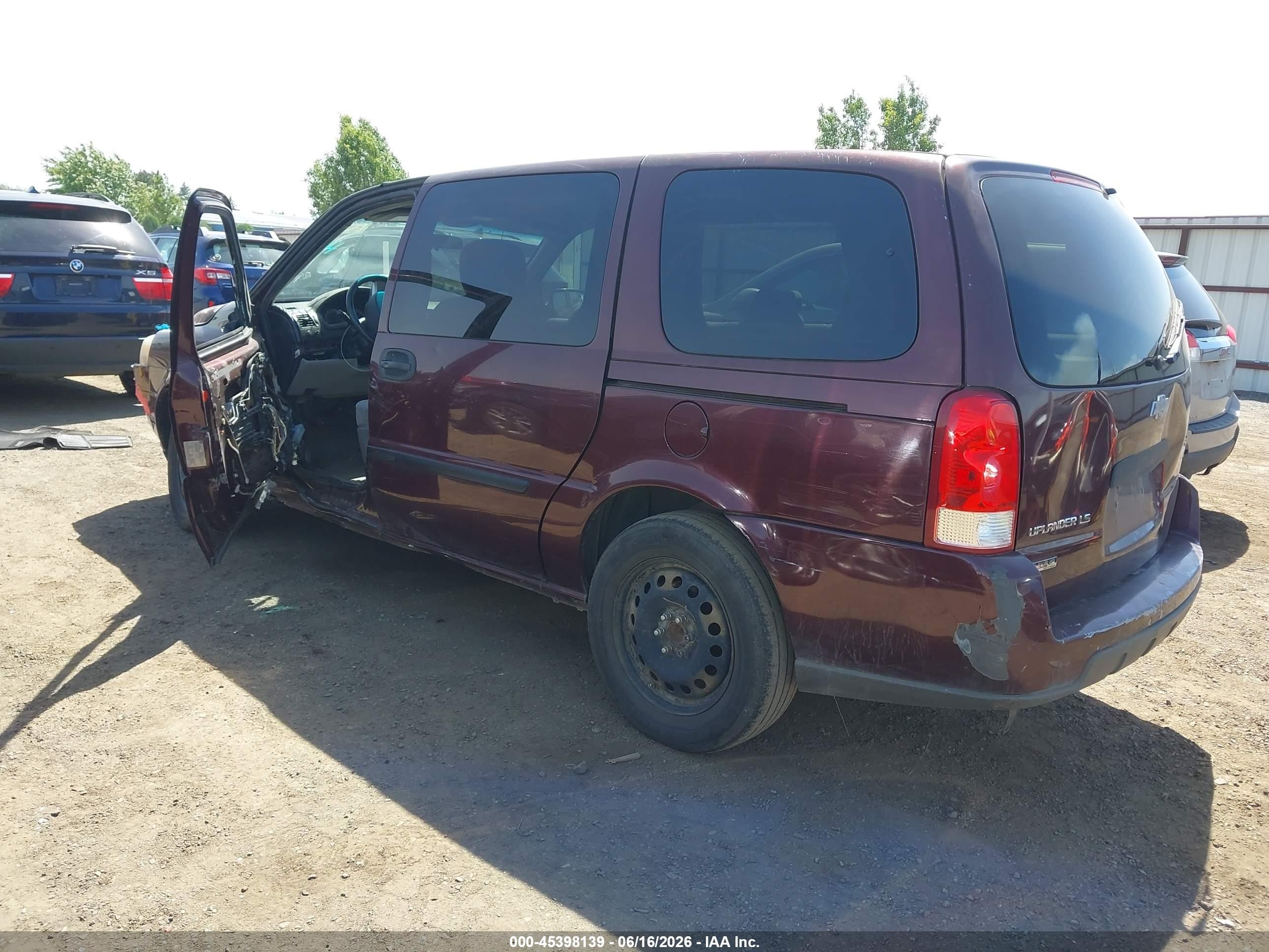 2008 Chevrolet Uplander Ls Бордовый vin: 1GNDV23W18D200721