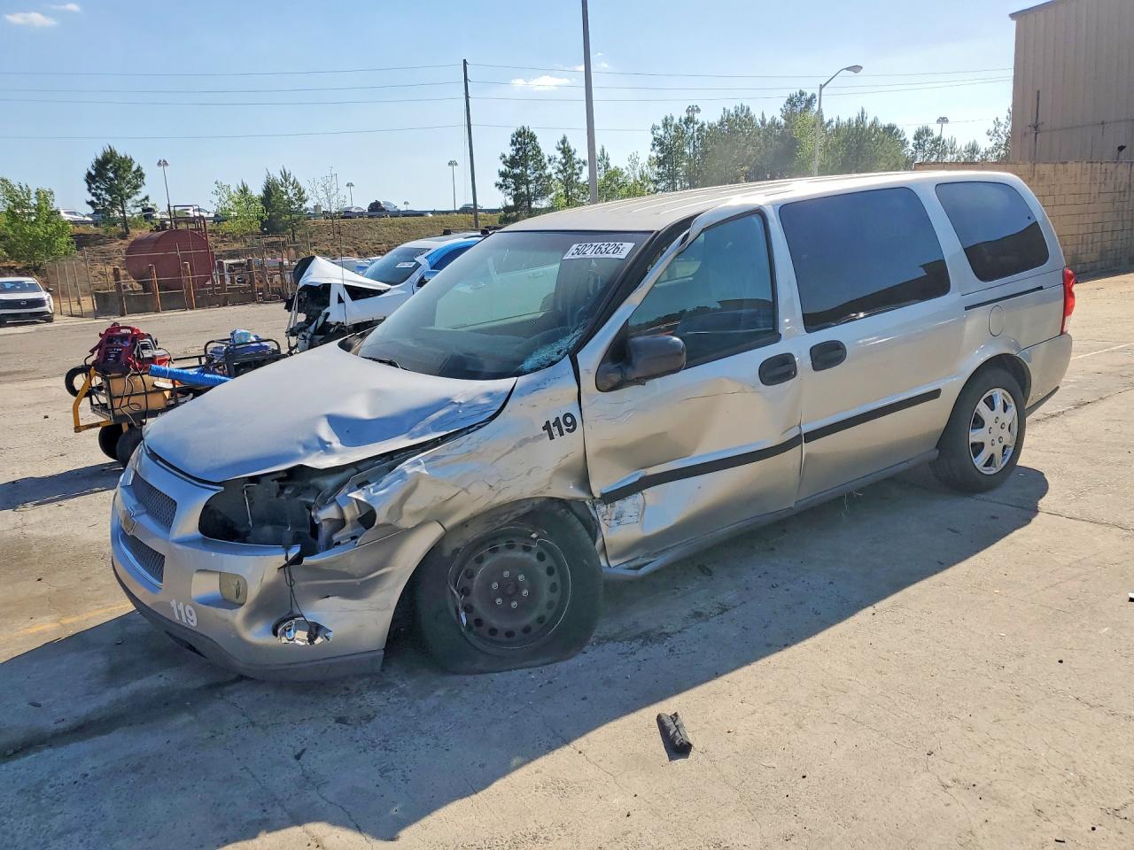 2007 Chevrolet Uplander Ls Silver vin: 1GNDV23W47D168393