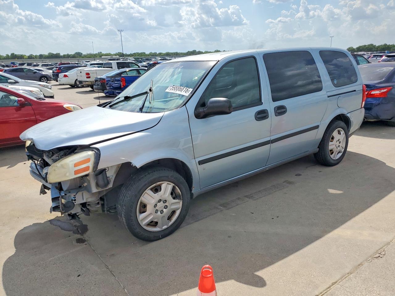 2007 Chevrolet Uplander Ls Blue vin: 1GNDV23W67D201832