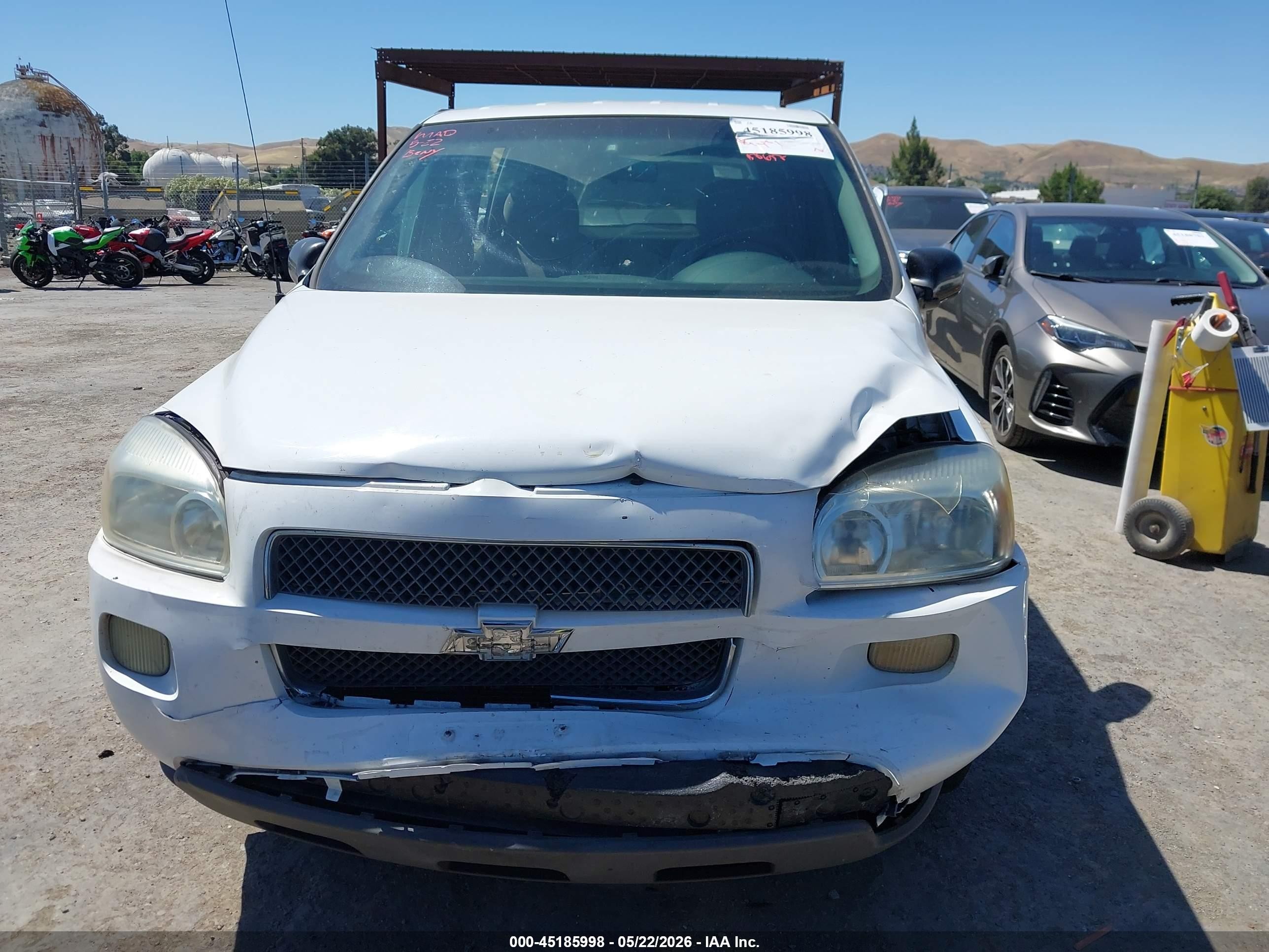 2008 Chevrolet Uplander Ls White vin: 1GNDV23W78D103975