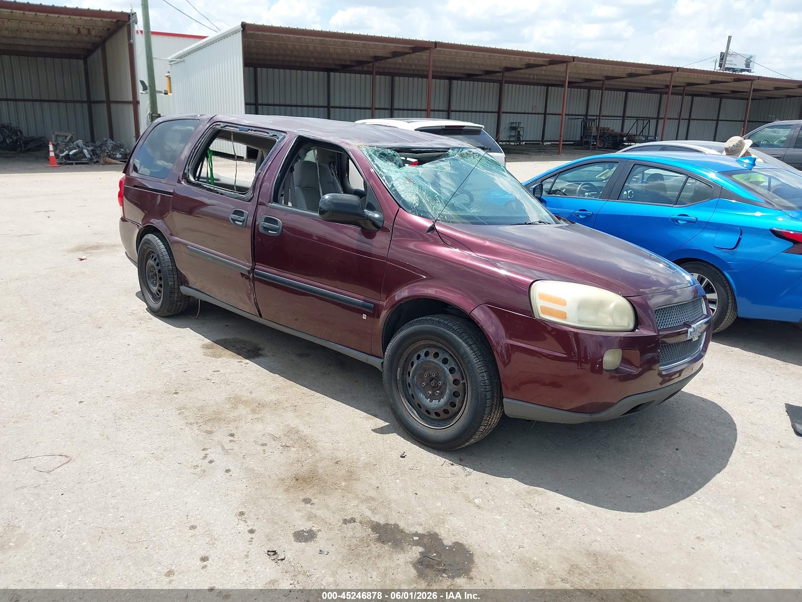 2008 Chevrolet Uplander Ls Purple vin: 1GNDV23WX8D158744
