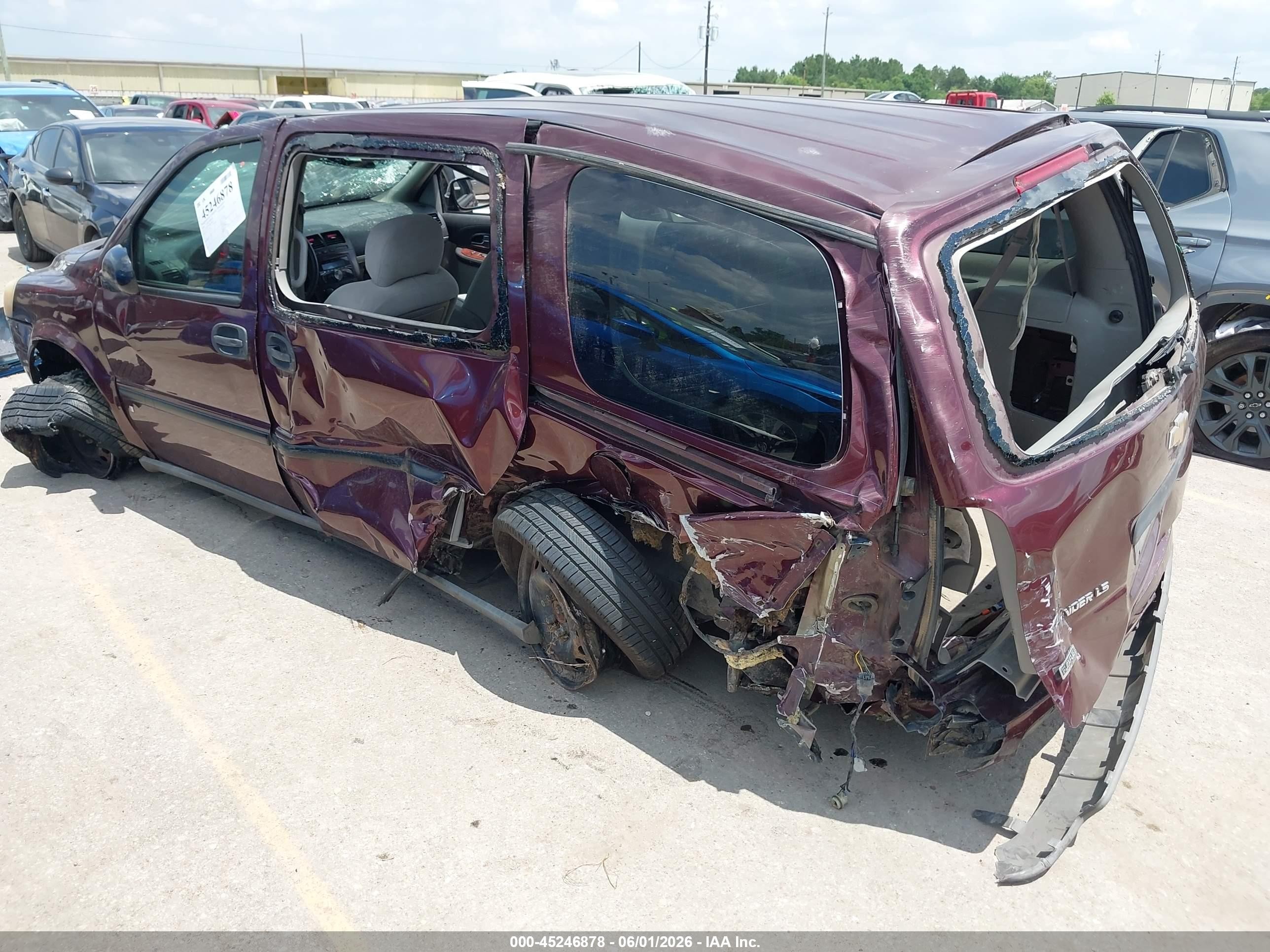 2008 Chevrolet Uplander Ls Purple vin: 1GNDV23WX8D158744