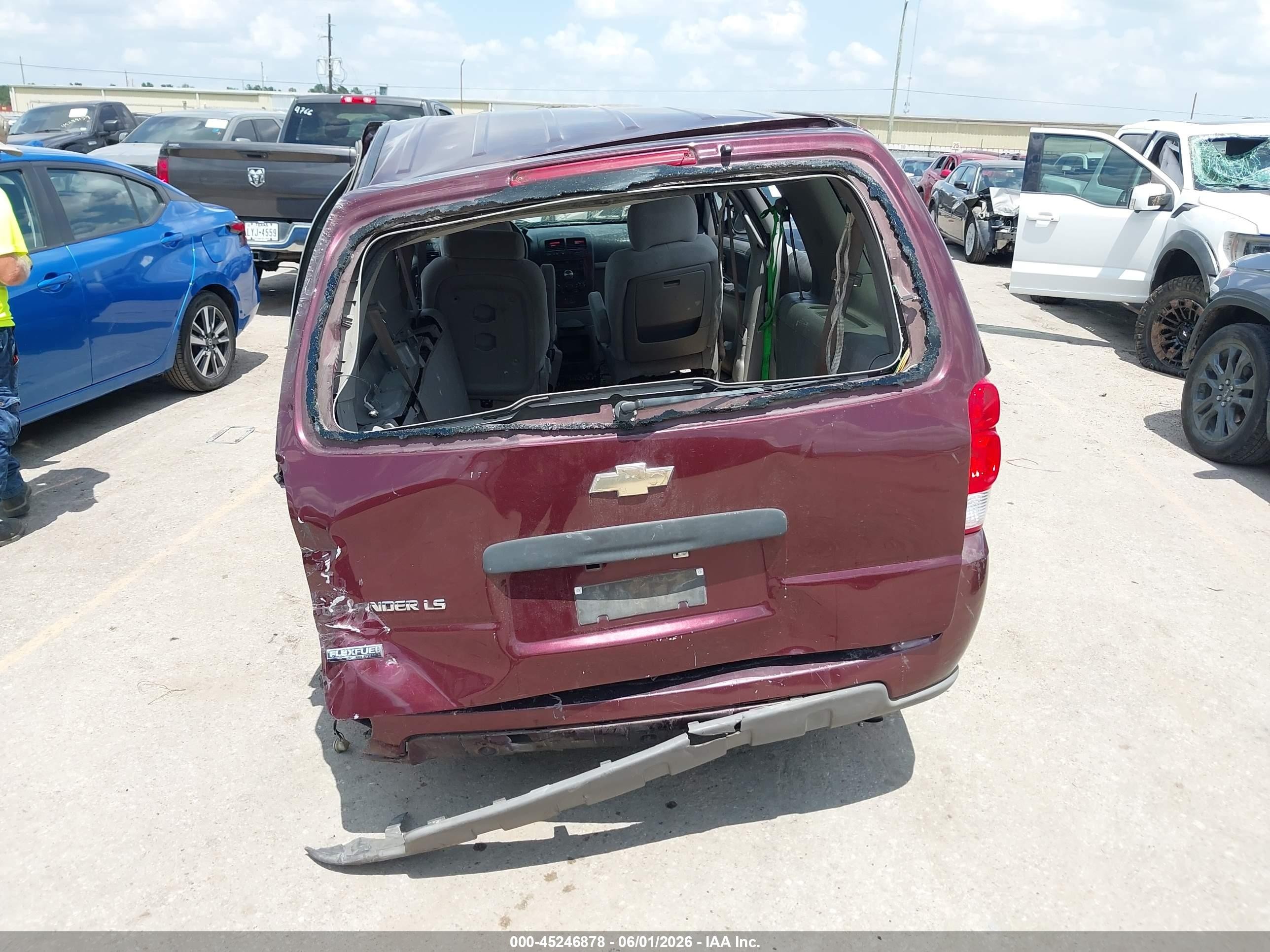 2008 Chevrolet Uplander Ls Purple vin: 1GNDV23WX8D158744