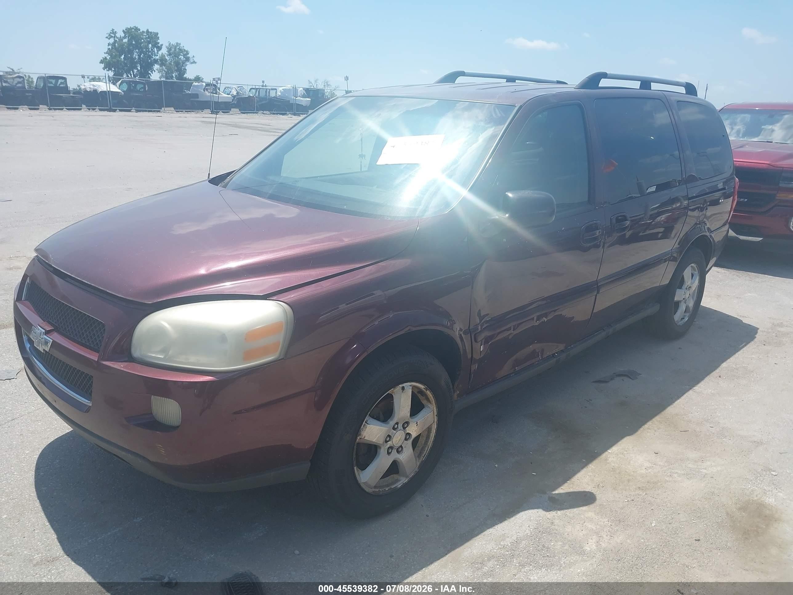 2008 Chevrolet Uplander Lt W/1lt Burgundy vin: 1GNDV33148D203719