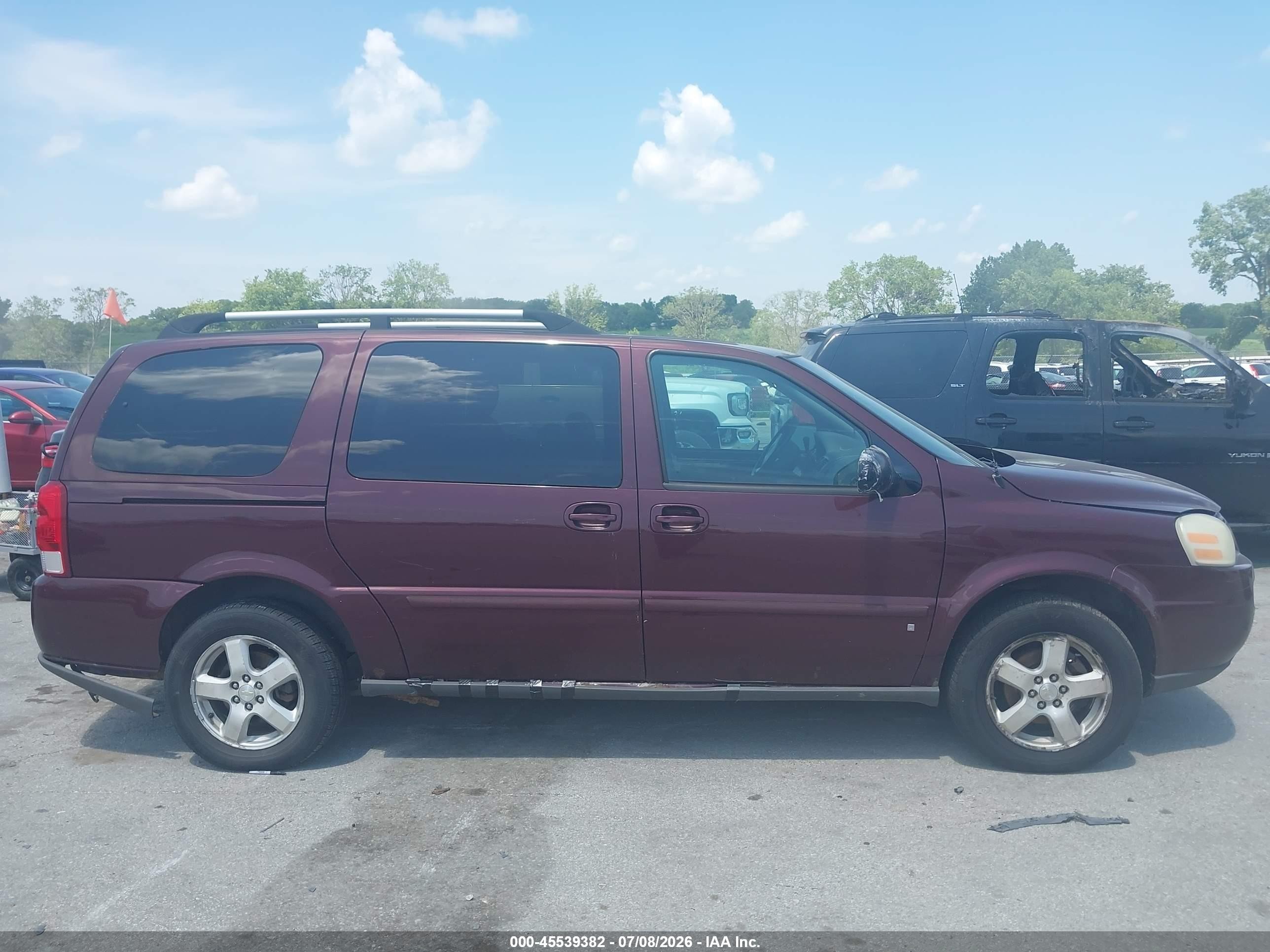 2008 Chevrolet Uplander Lt W/1lt Burgundy vin: 1GNDV33148D203719