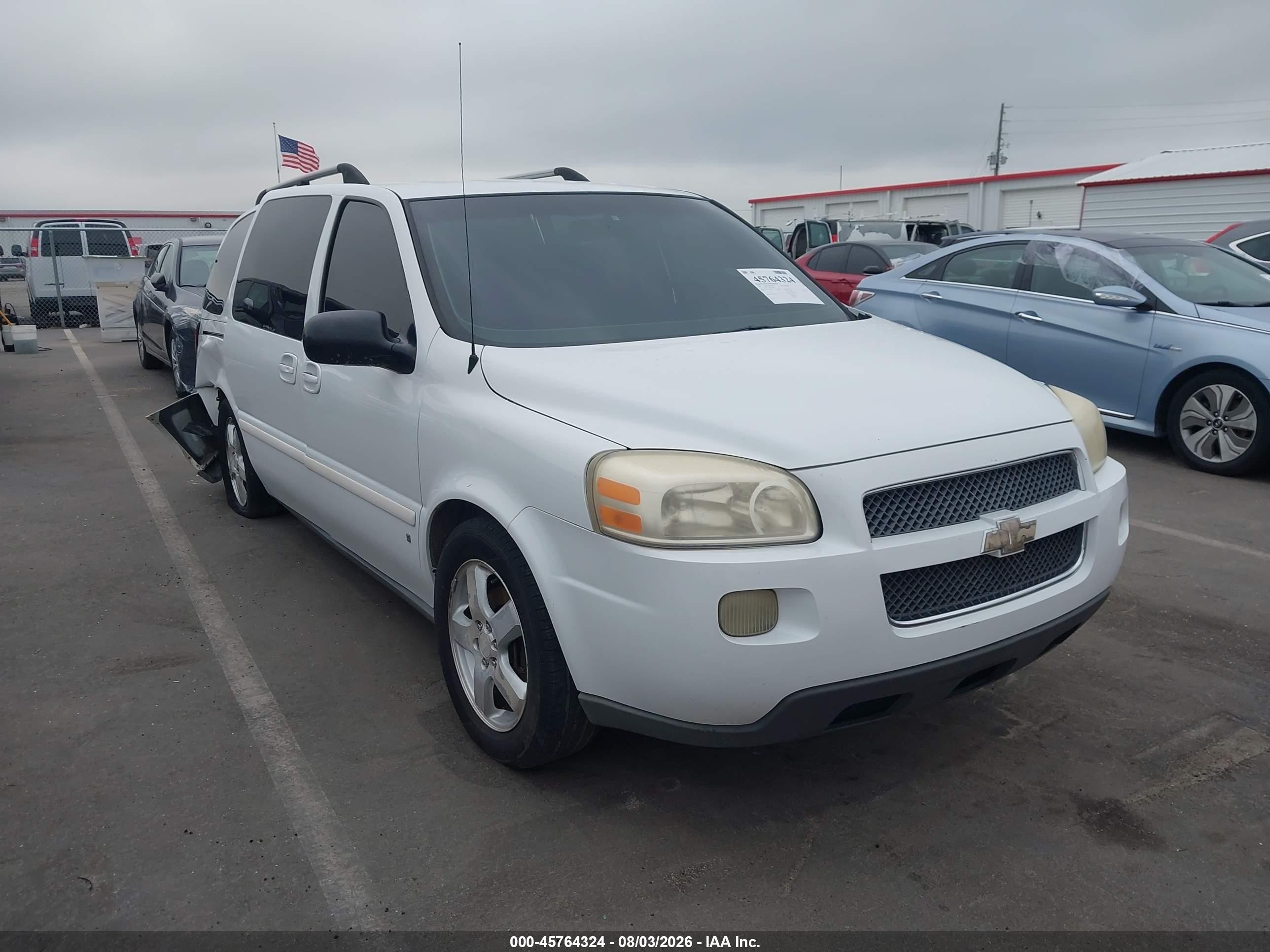 2007 Chevrolet Uplander Lt W/2lt White vin: 1GNDV33177D126326