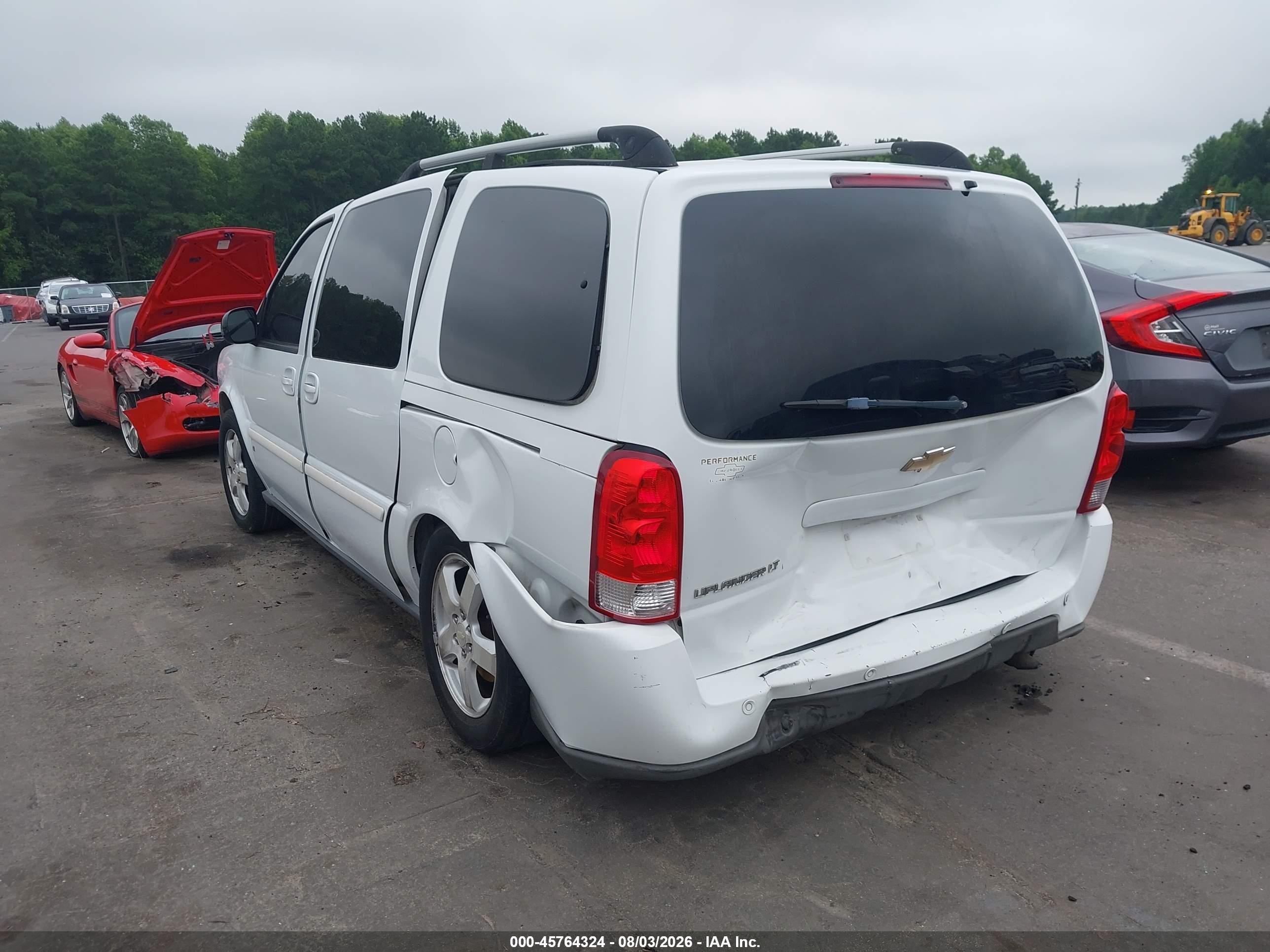 2007 Chevrolet Uplander Lt W/2lt White vin: 1GNDV33177D126326