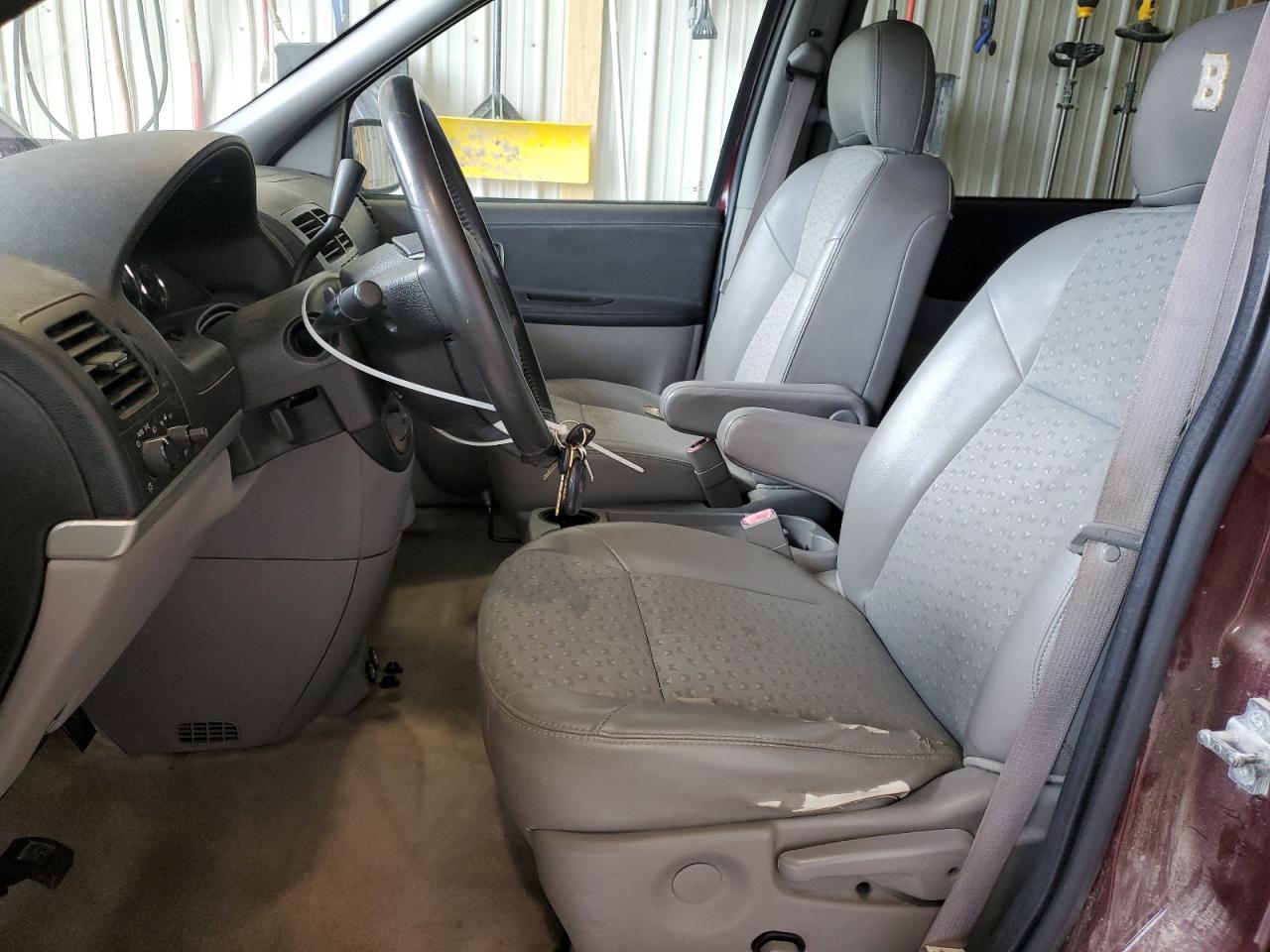 2008 Chevrolet Uplander Lt Burgundy vin: 1GNDV33188D160230 Damage: Left Front Seat Cushion, Torn, > 12 Inches