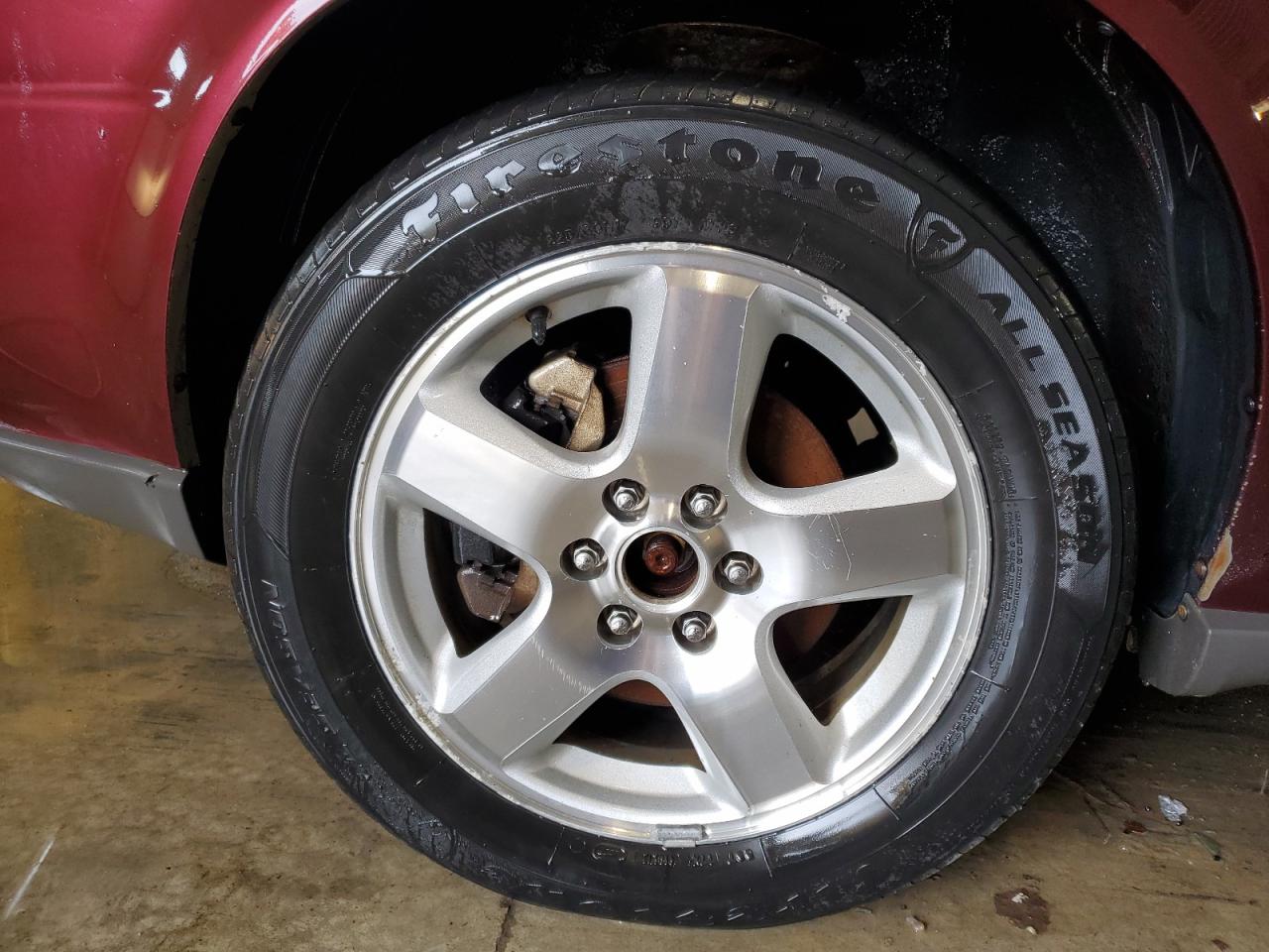 2008 Chevrolet Uplander Lt Burgundy vin: 1GNDV33188D160230 Damage: Left Front Wheel, Curb Rash, 11 To 12 Inches