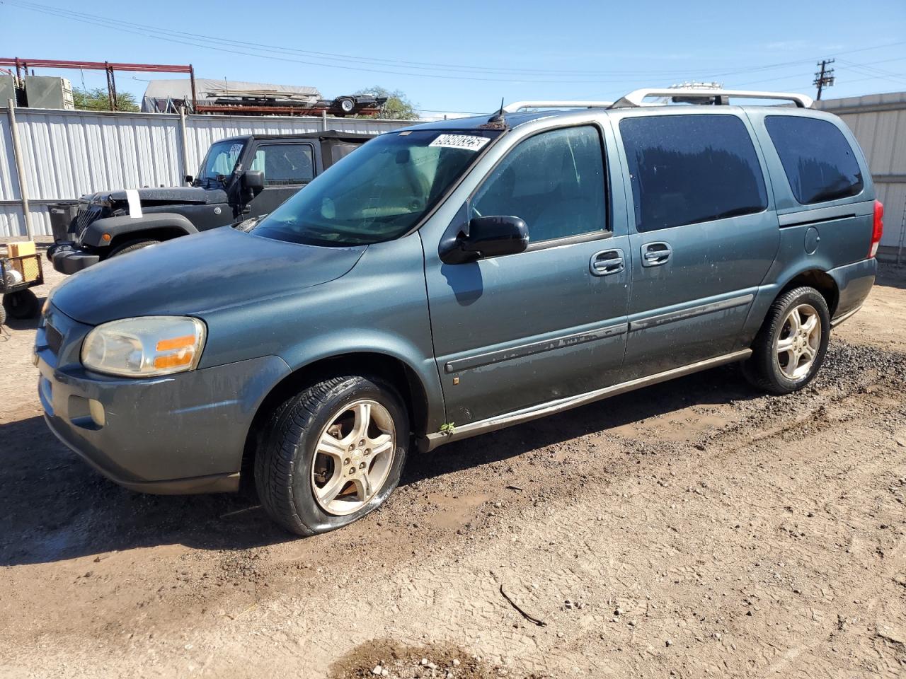 2006 Chevrolet Uplander Lt Синий vin: 1GNDV33L26D170637 Damage: Left Front Tire, Flat, Repair Required