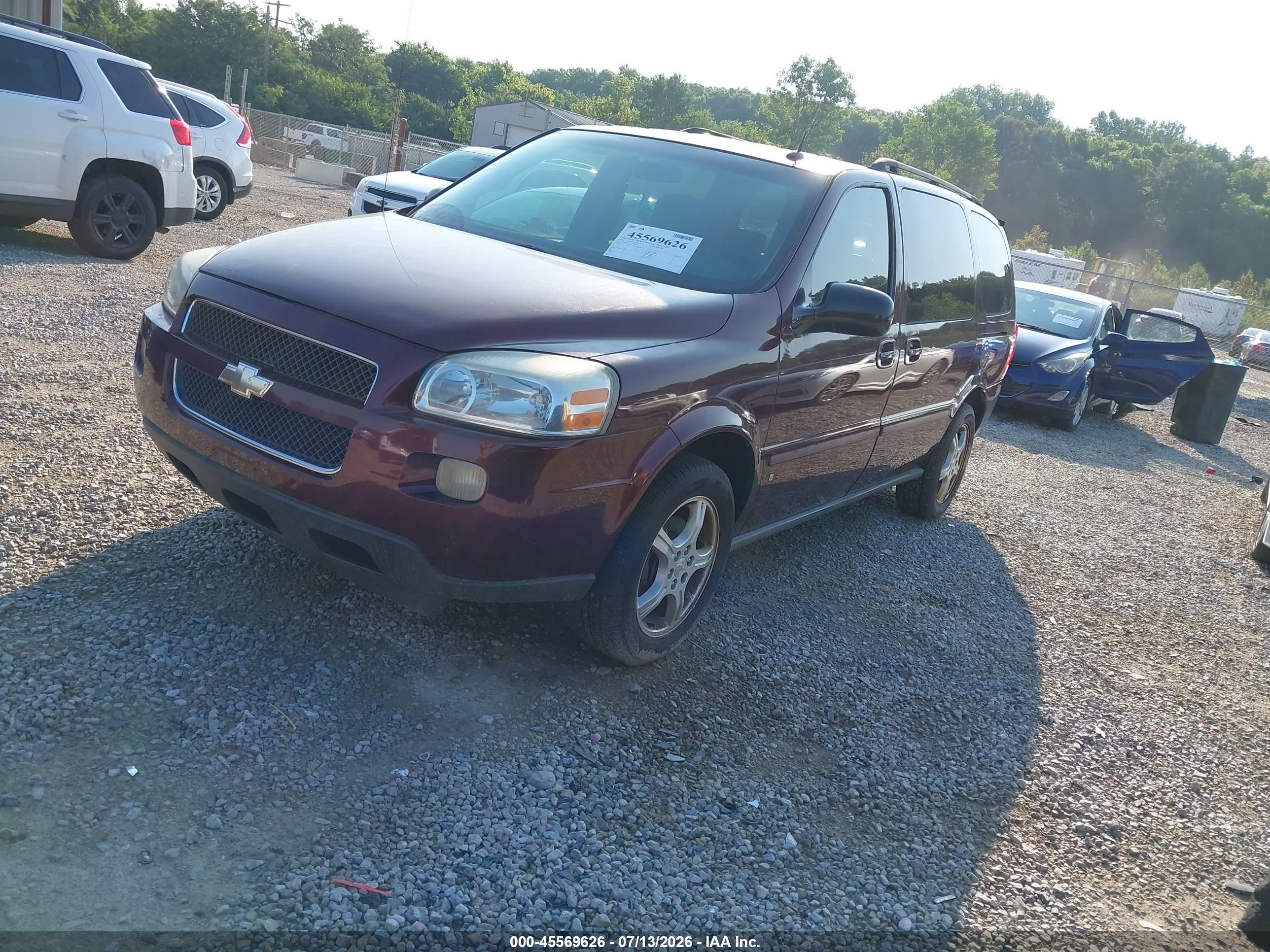 2006 Chevrolet Uplander Lt W/1lt Burgundy vin: 1GNDV33L26D197661