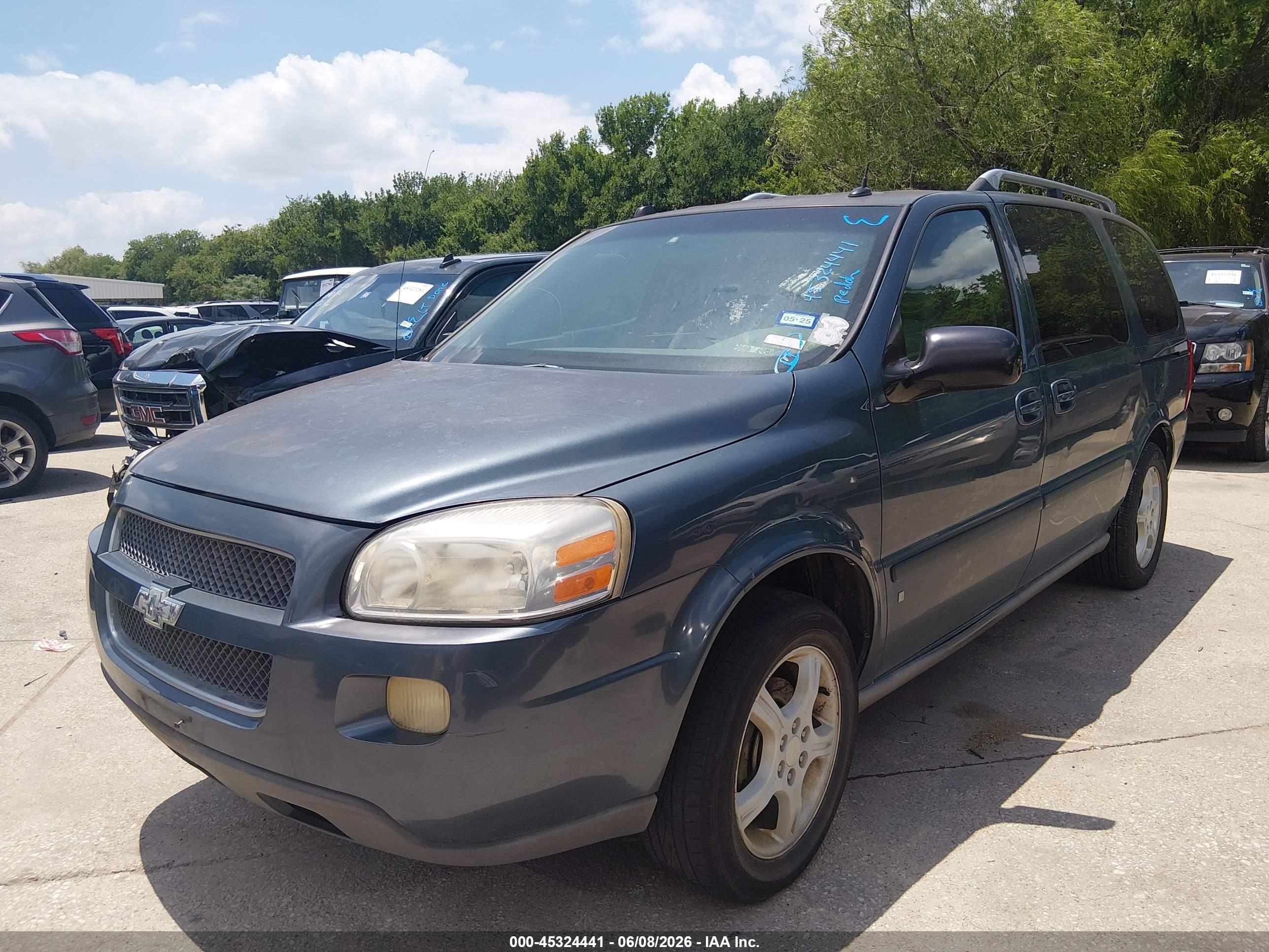 2006 Chevrolet Uplander Lt W/3lt Blue vin: 1GNDV33L56D151726
