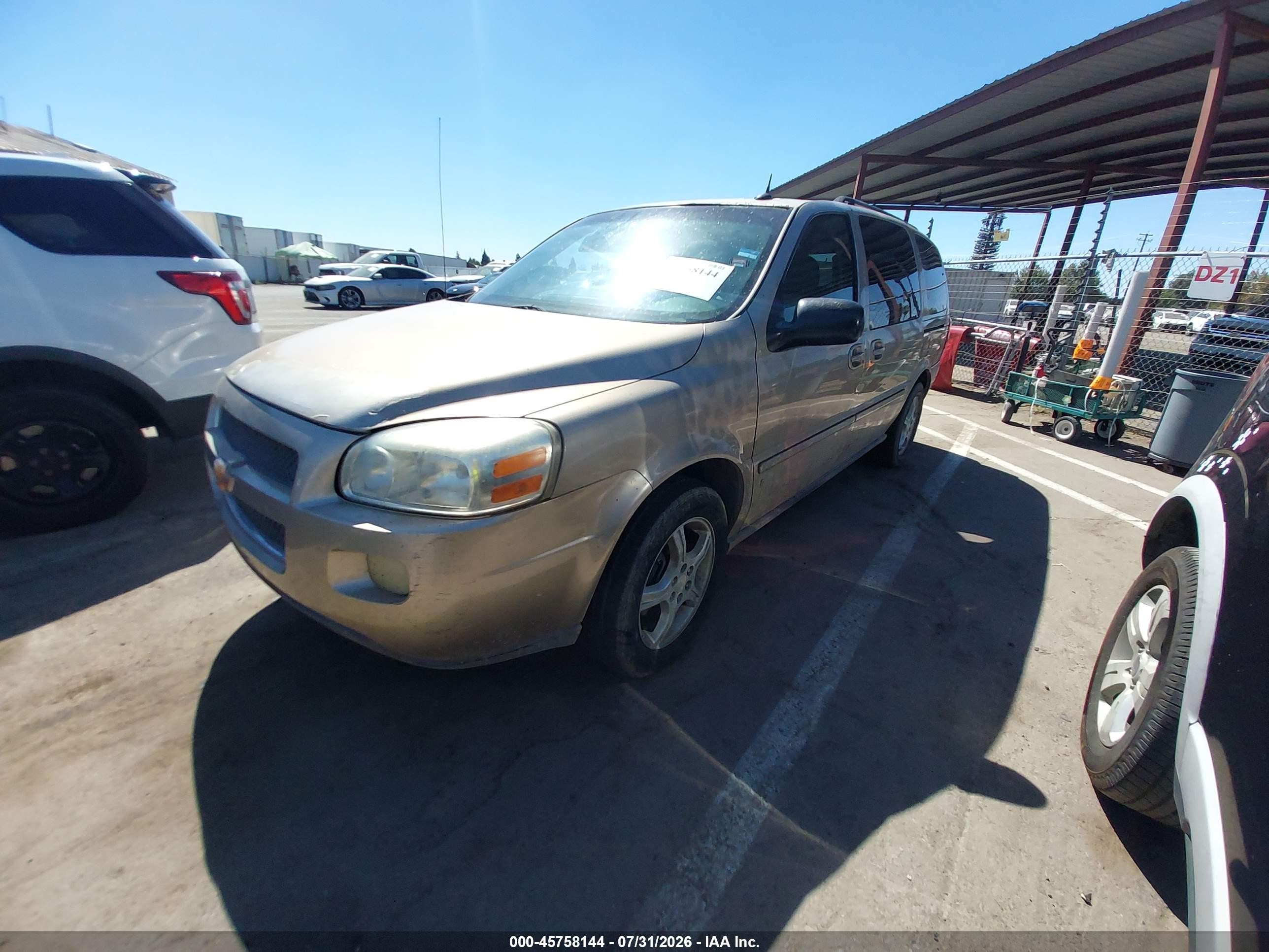 2006 Chevrolet Uplander Lt W/1lt Бежевый vin: 1GNDV33L76D181679