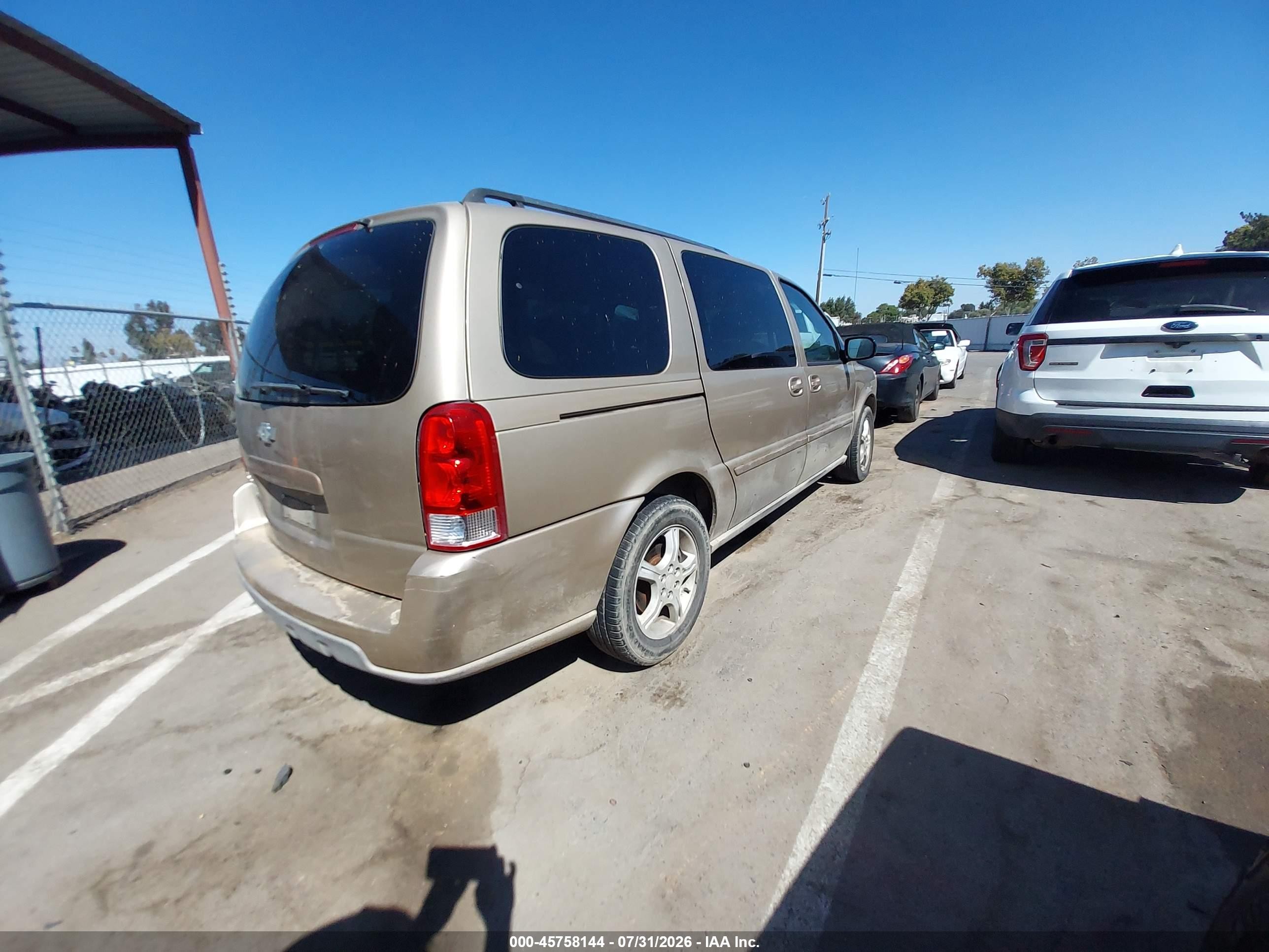 2006 Chevrolet Uplander Lt W/1lt Бежевый vin: 1GNDV33L76D181679