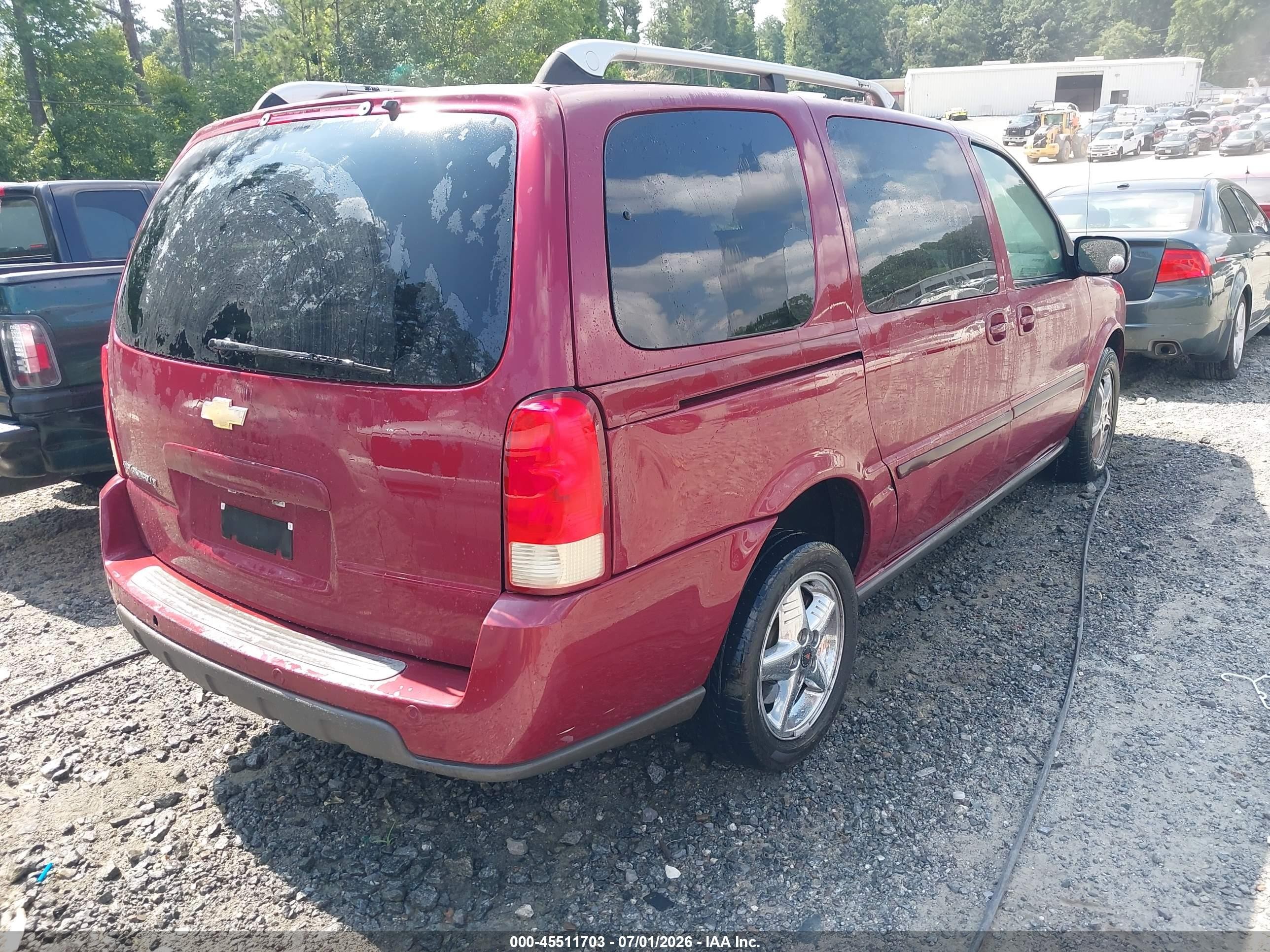 2005 Chevrolet Uplander Lt Burgundy vin: 1GNDV33L85D260809