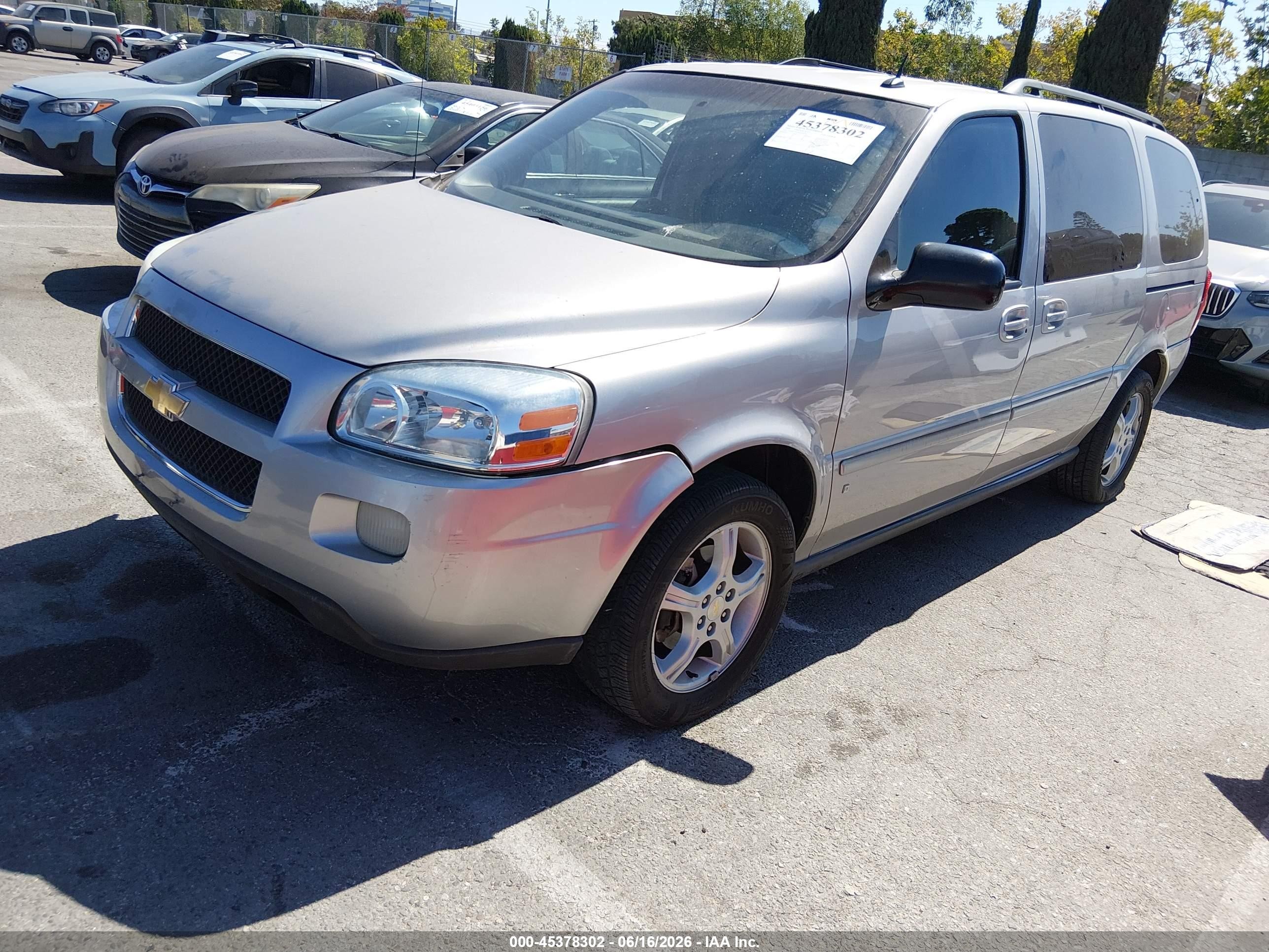 2006 Chevrolet Uplander Lt W/1lt Silver vin: 1GNDV33L96D105039