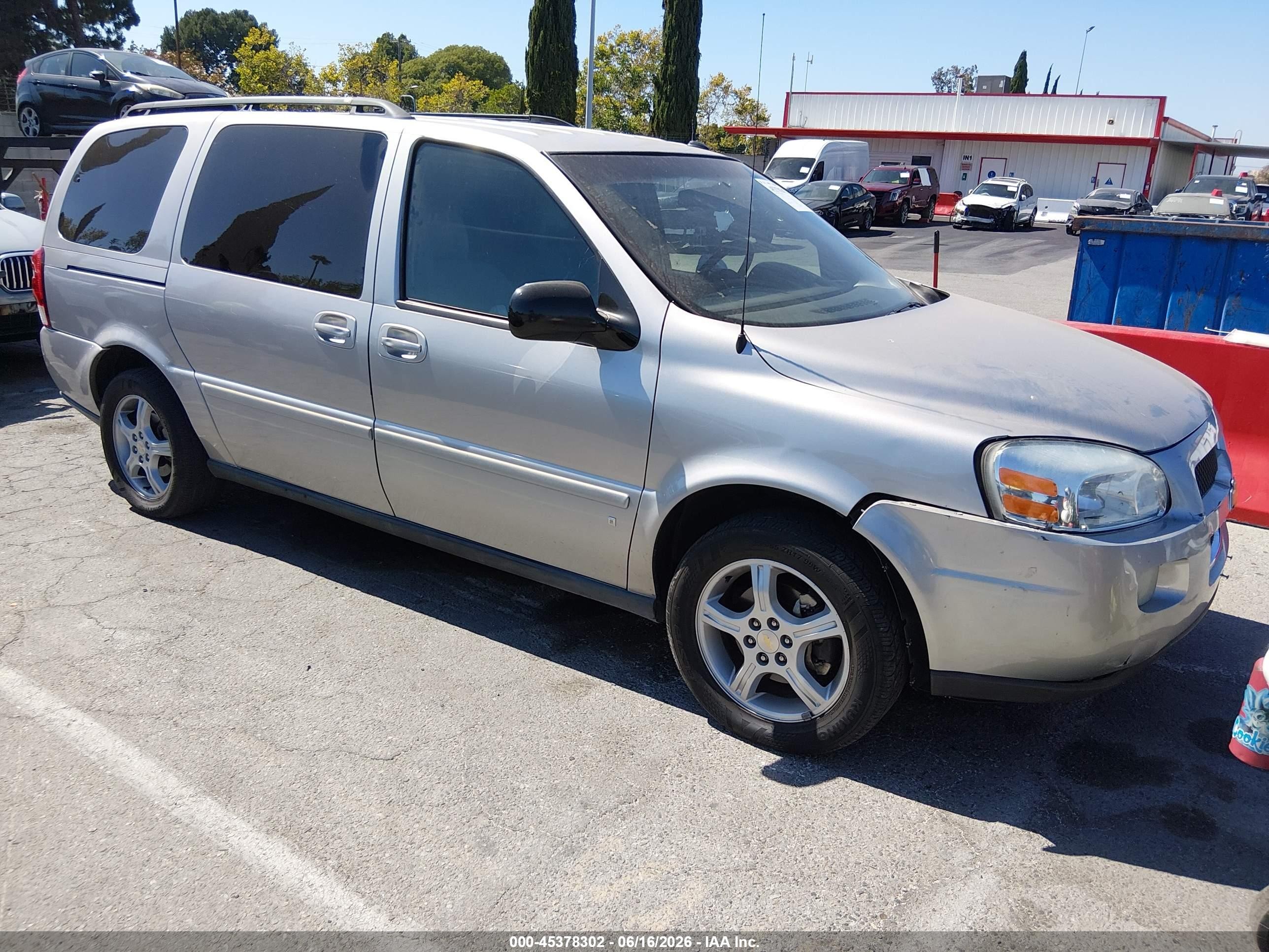2006 Chevrolet Uplander Lt W/1lt Silver vin: 1GNDV33L96D105039
