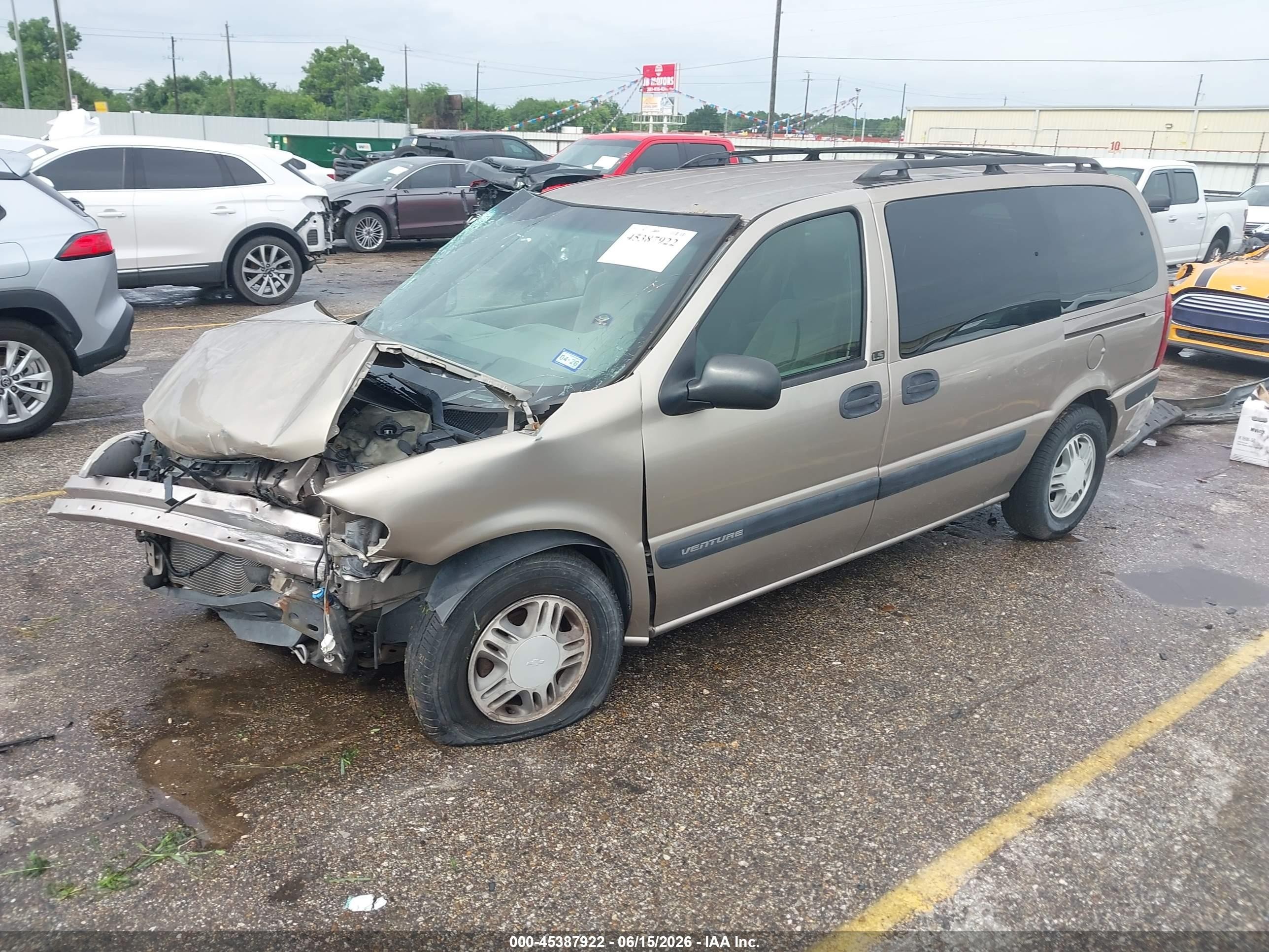 2002 Chevrolet Venture Ls 1sc Pkg Tan vin: 1GNDX03E02D296418
