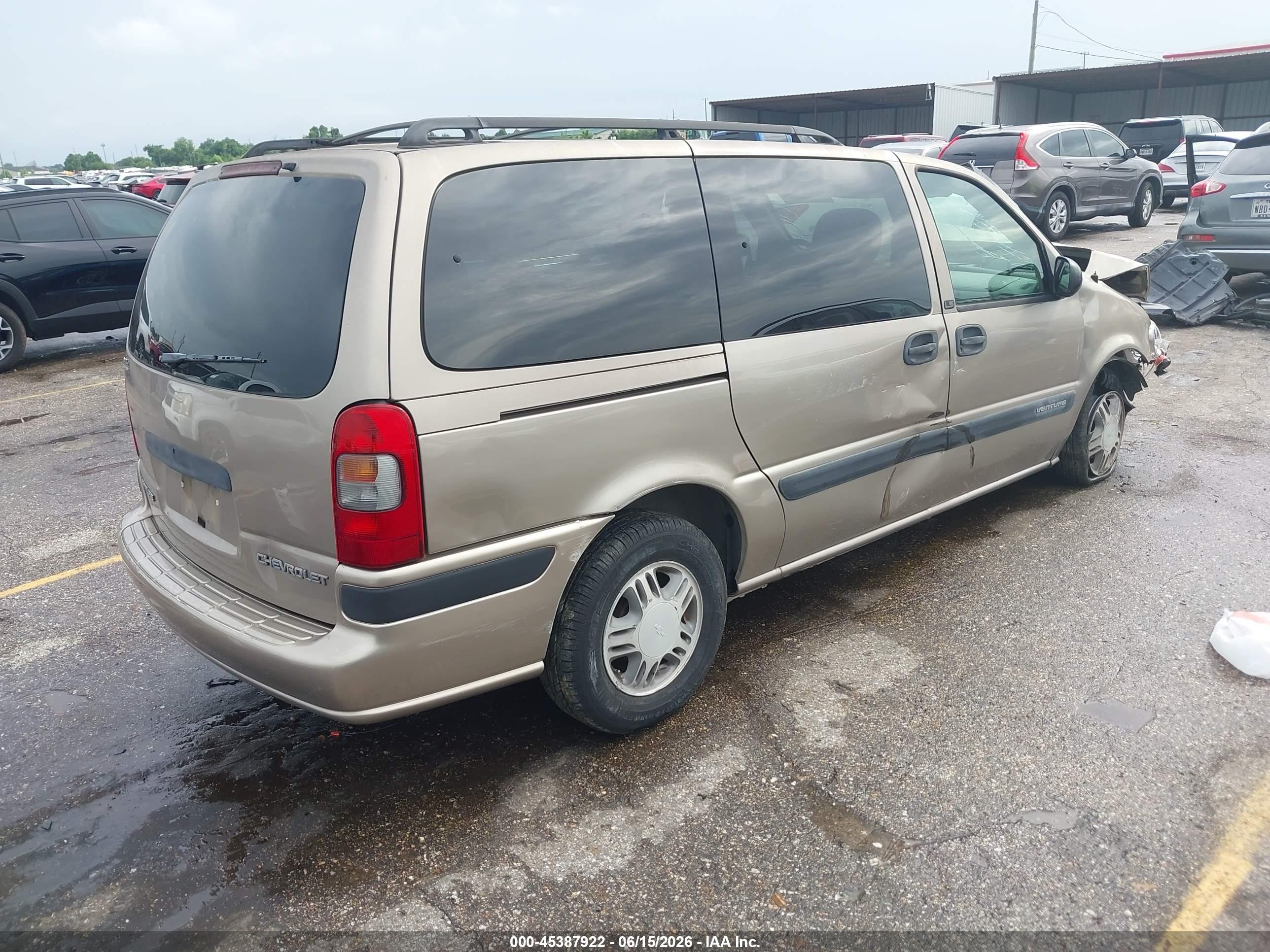 2002 Chevrolet Venture Ls 1sc Pkg Tan vin: 1GNDX03E02D296418