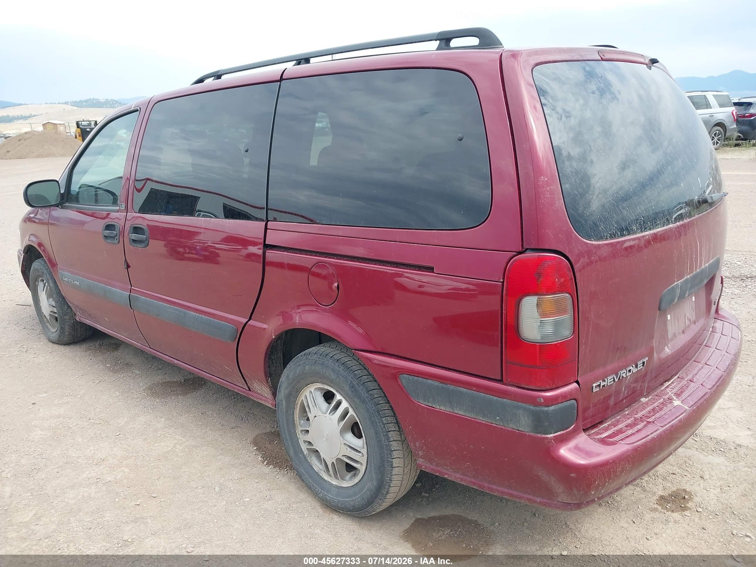 2004 Chevrolet Venture Ls Red vin: 1GNDX03E04D148434