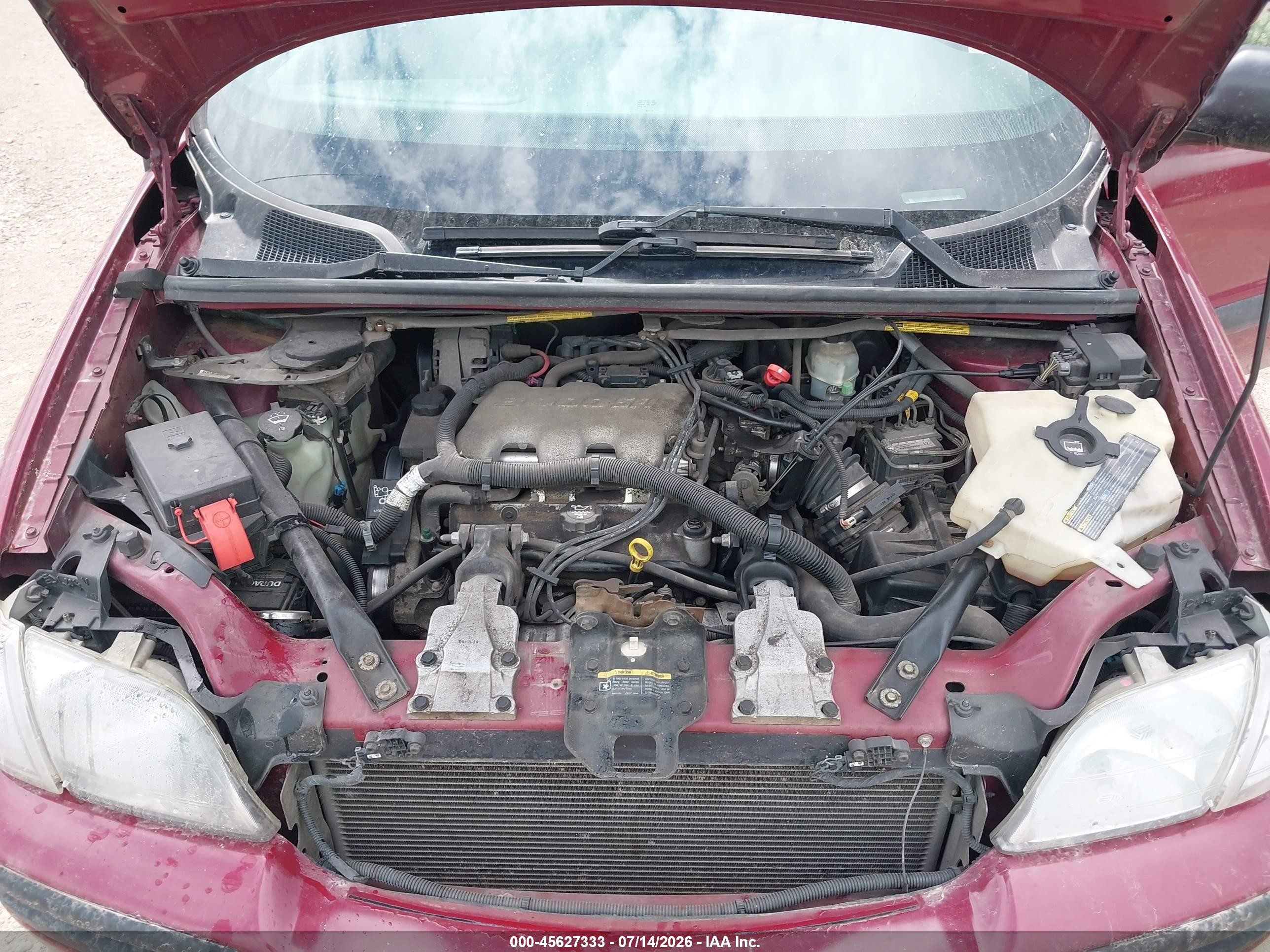 2004 Chevrolet Venture Ls Red vin: 1GNDX03E04D148434