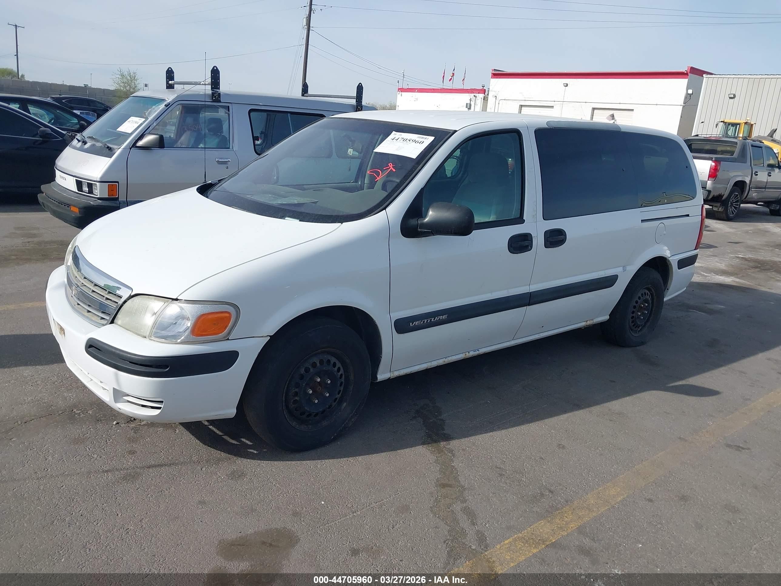 2002 Chevrolet Venture Plus White vin: 1GNDX03E12D104245