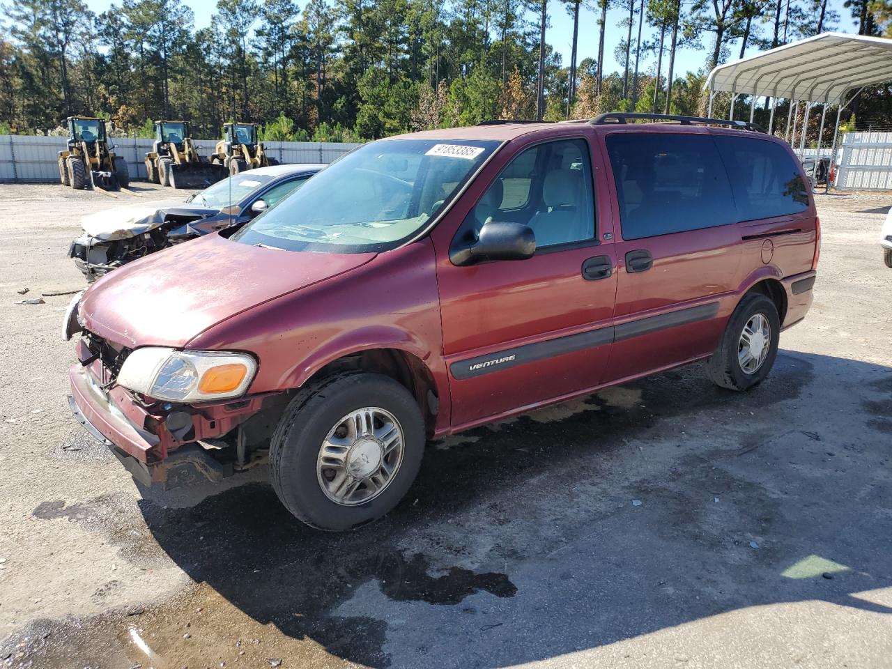 2002 Chevrolet Venture Burgundy vin: 1GNDX03E22D153549