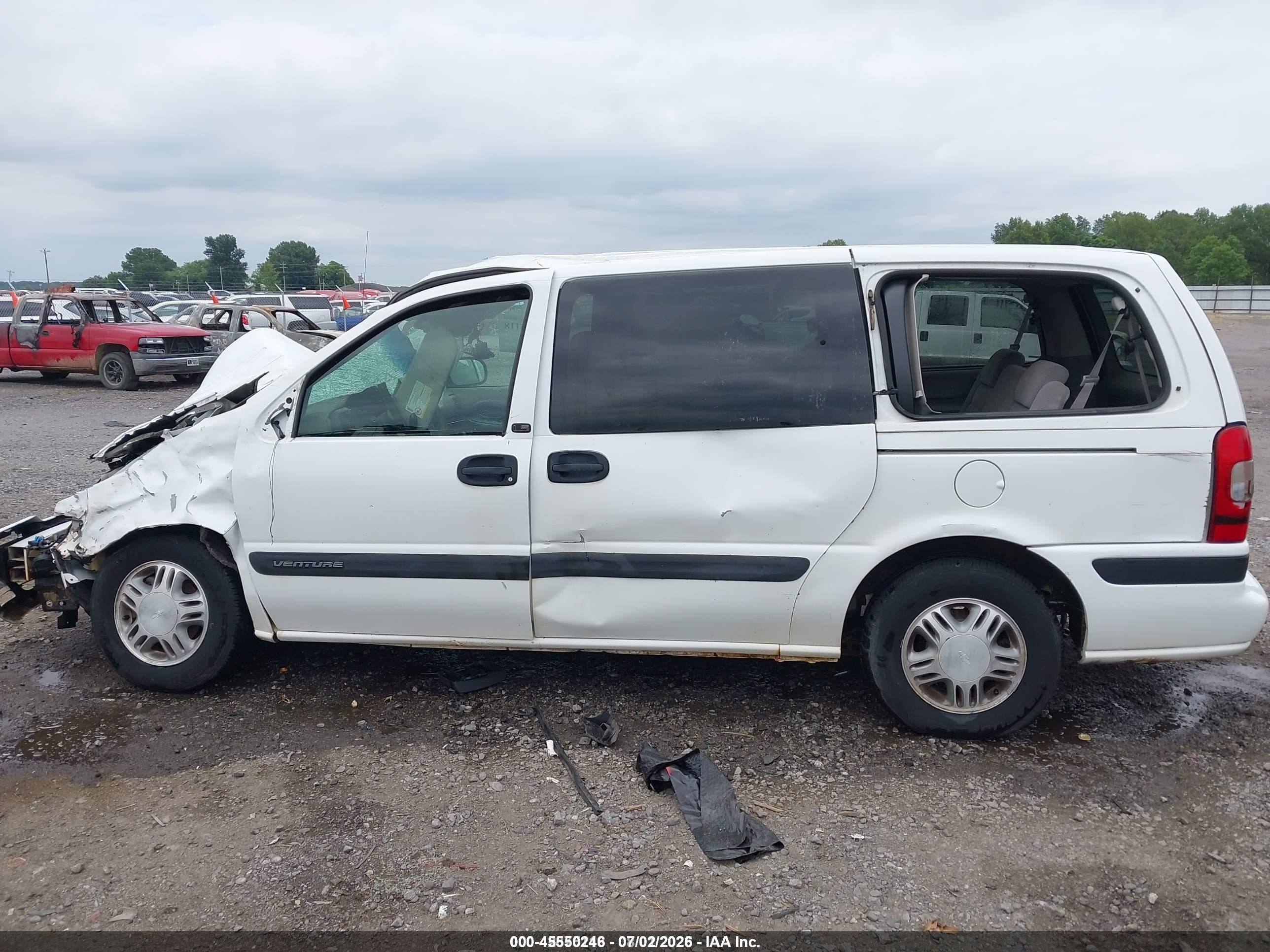 2003 Chevrolet Venture Ls White vin: 1GNDX03E23D263258