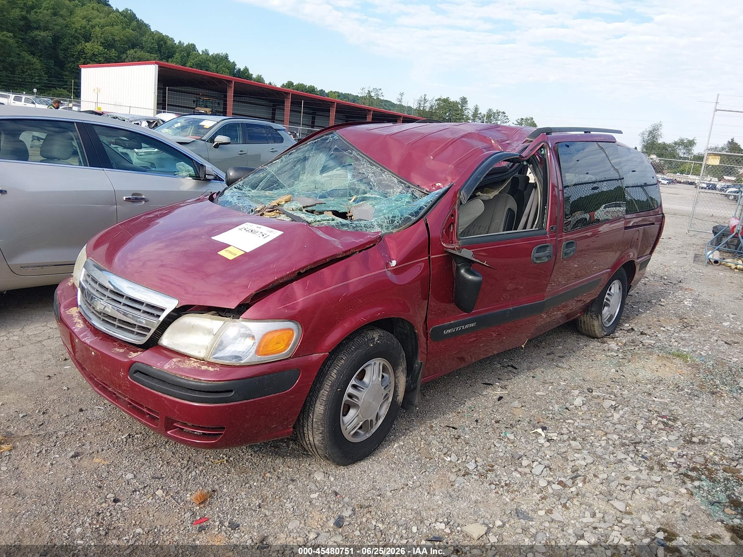2004 Chevrolet Venture Ls Maroon vin: 1GNDX03E24D226535
